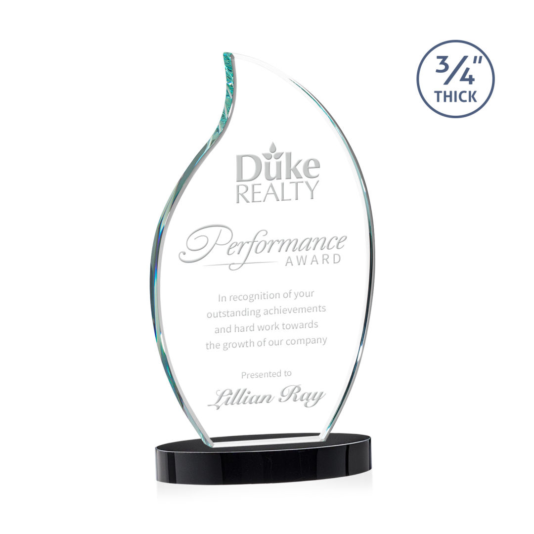 Croydon Flame Award on Alberton Base - Black 17