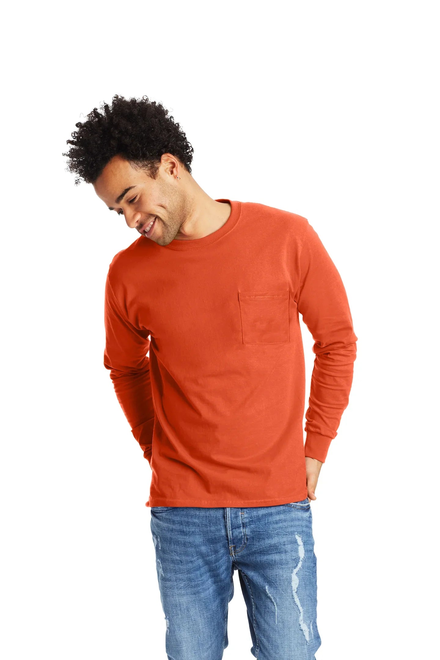 Hanes Authentic-T Long-Sleeve T-Shirt with Pocket 9