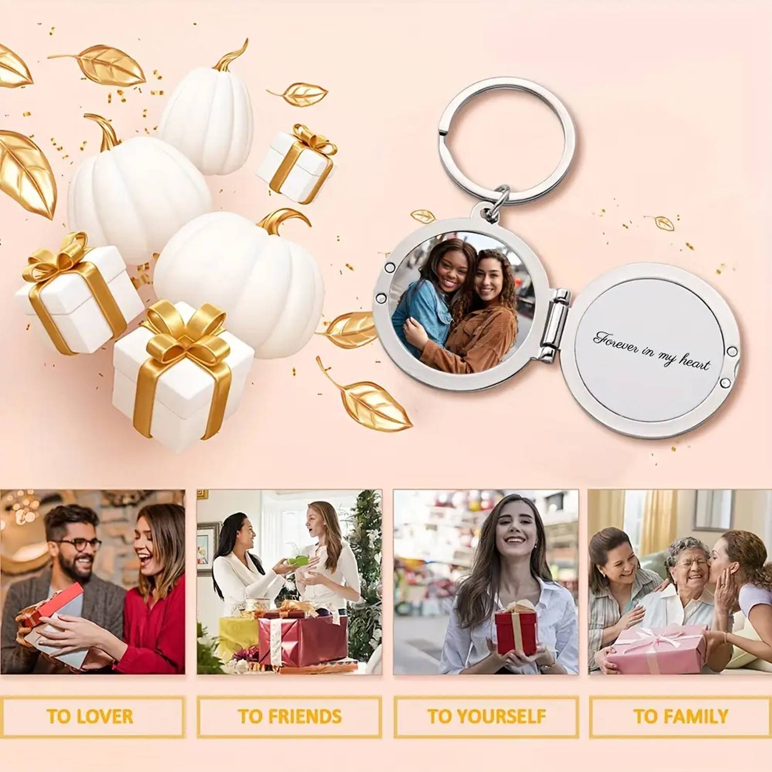 DIY Metal Photo Locket Keychain 2