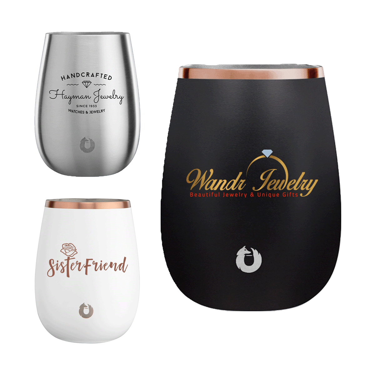 Snowfox® 13 oz. Stemless Wine Glass — view 1 of 5