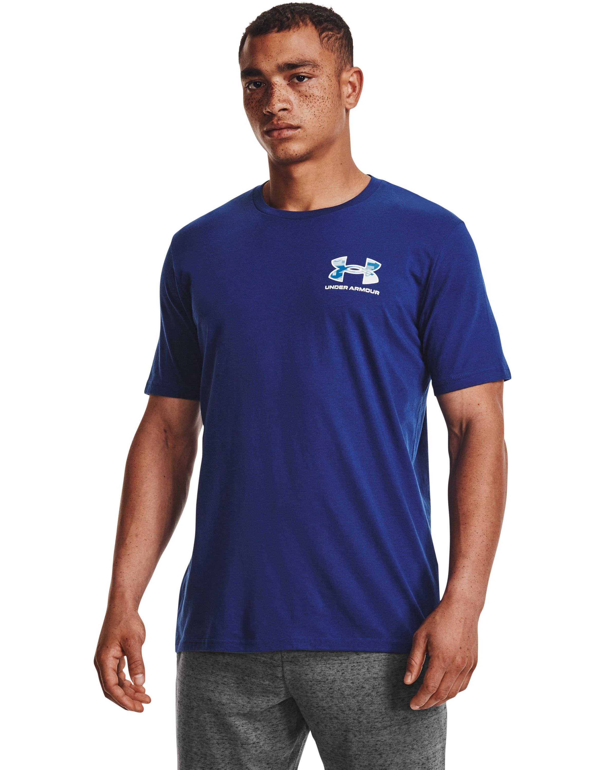 UA ABC Camo Fill Wordmark Men's Short Sleeve 4