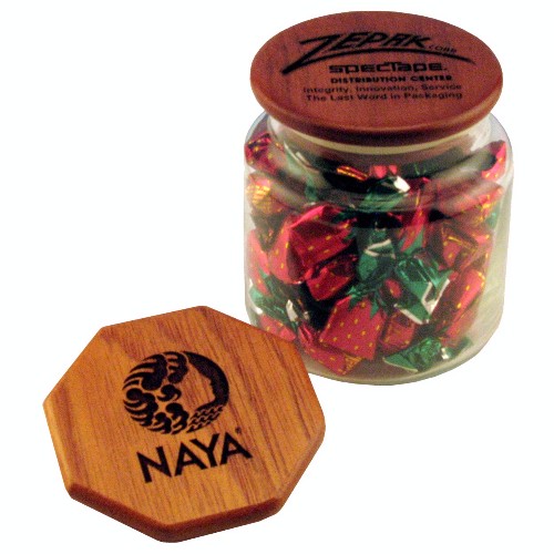 Medium Candy Jar with Wood Lid 13