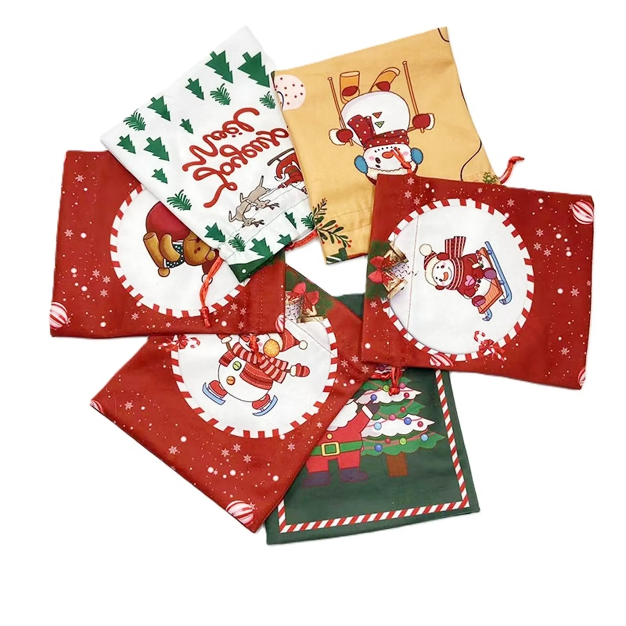 Christmas Gift Bags Drawstring 5