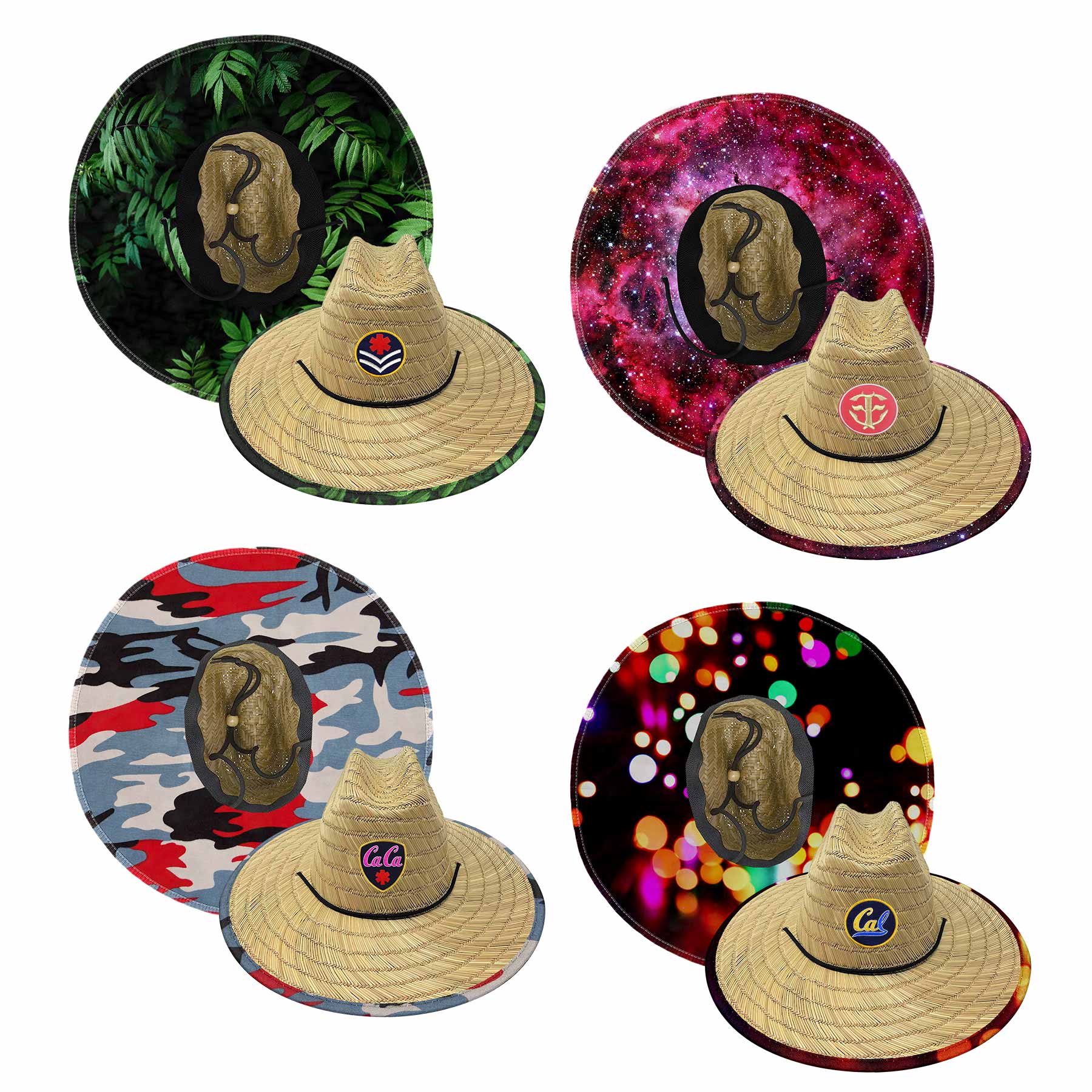 Straw Hat With Custom Patch 1