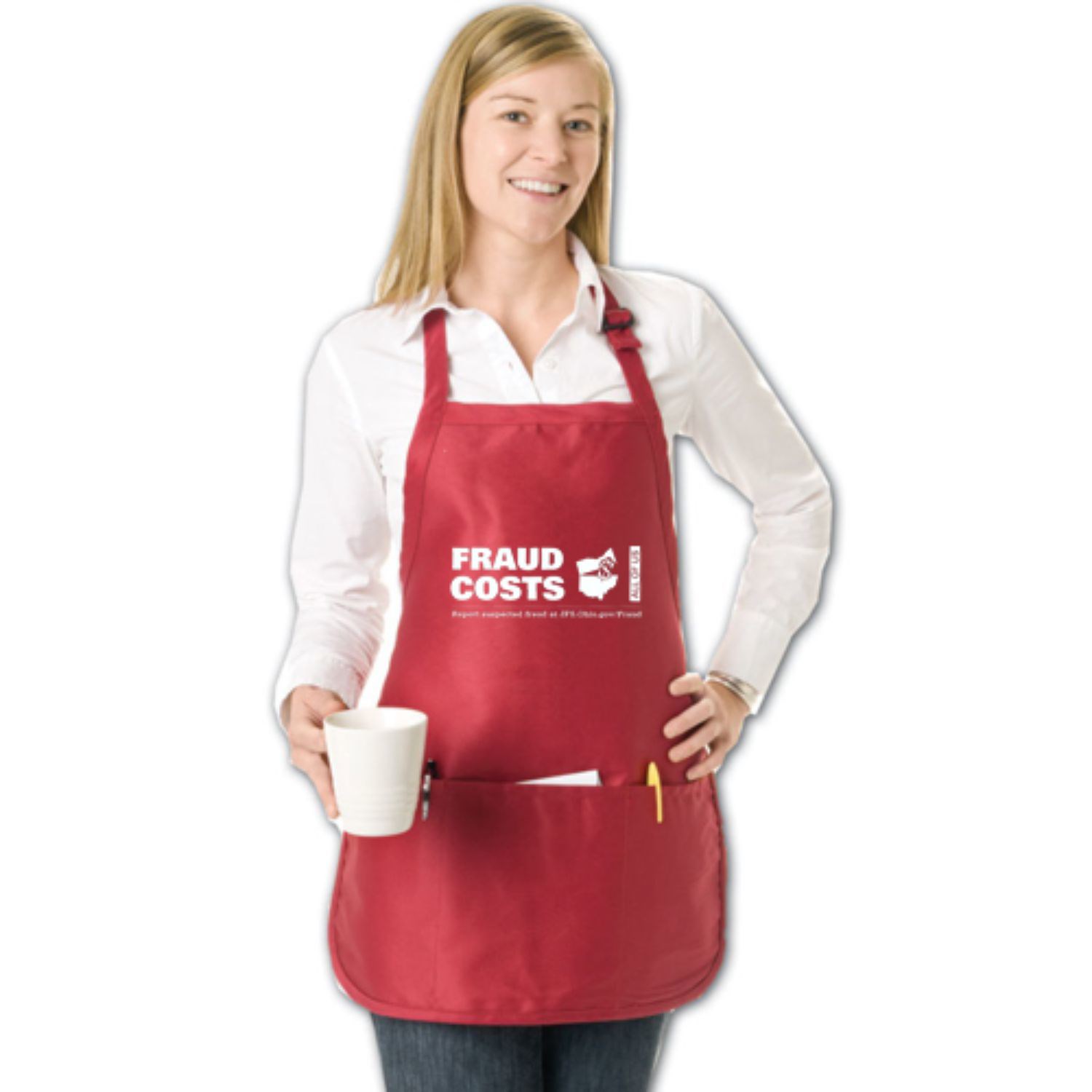 3-Compartment Pouch Medium Adjustable Apron USA Decorated (22" x 24") 2