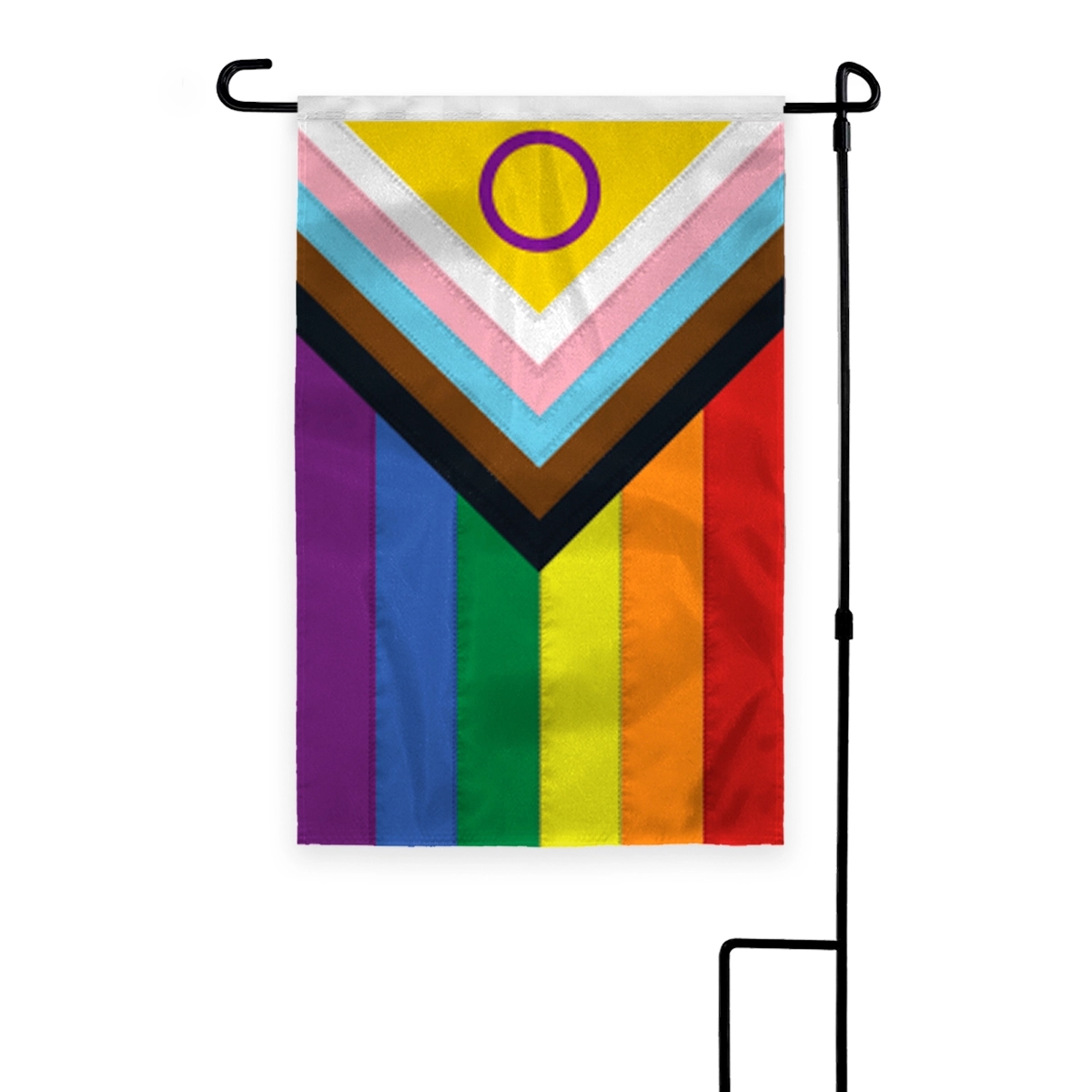 12" x18" 1ply Nylon Intersex Progressive Pride Deluxe Garden 2