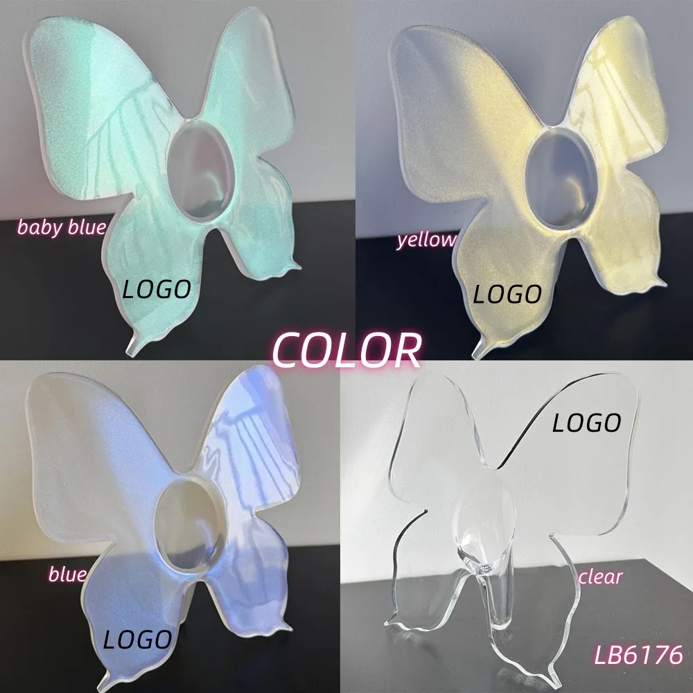 Butterfly Acrylic Frame Vase for Art Deco 3