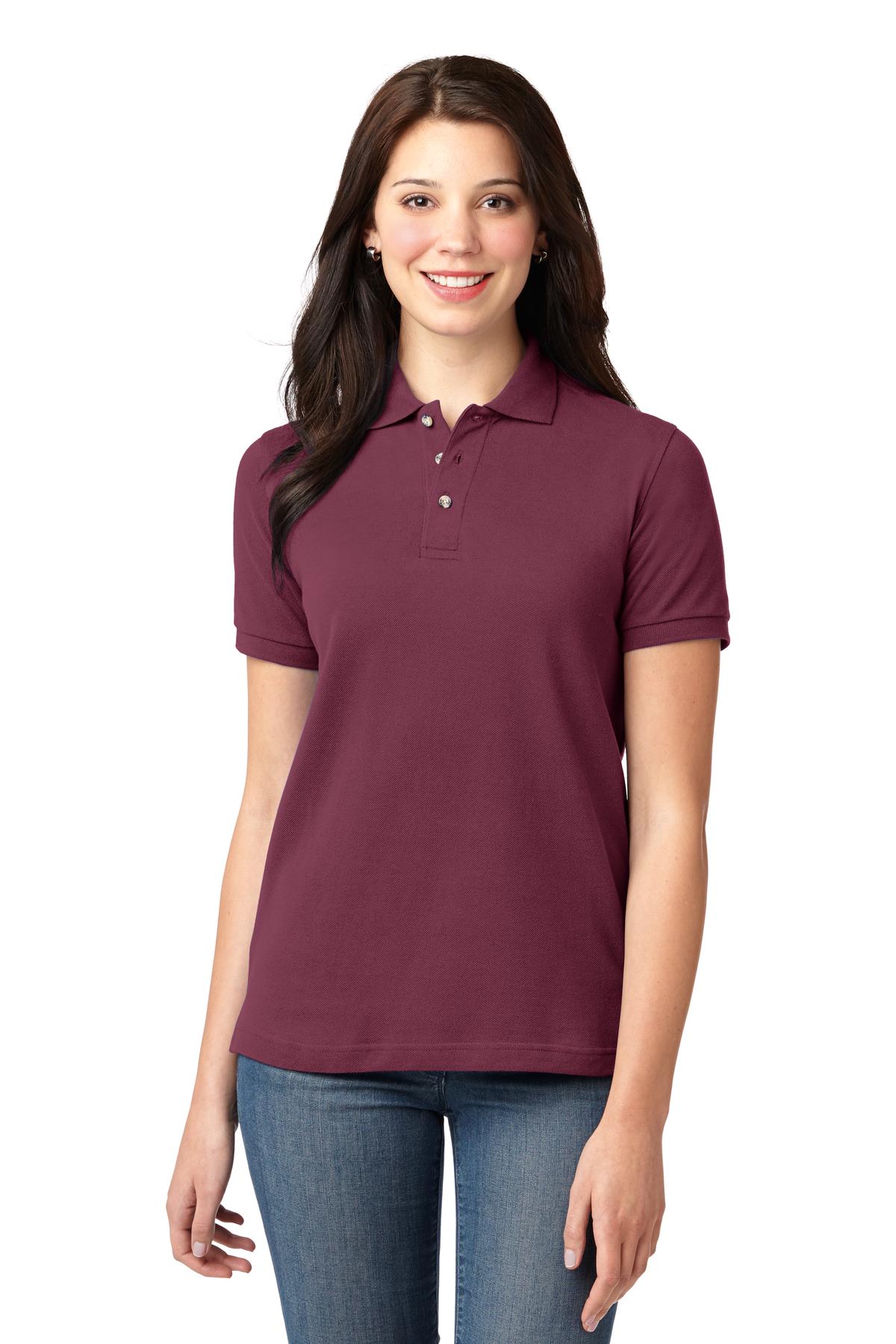 Port Authority Women's Heavyweight Cotton Pique Polo. L420 13