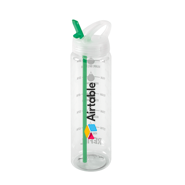 Water Bottle with Flip Up Spout & Hydration Mark  - 32 Oz. 2