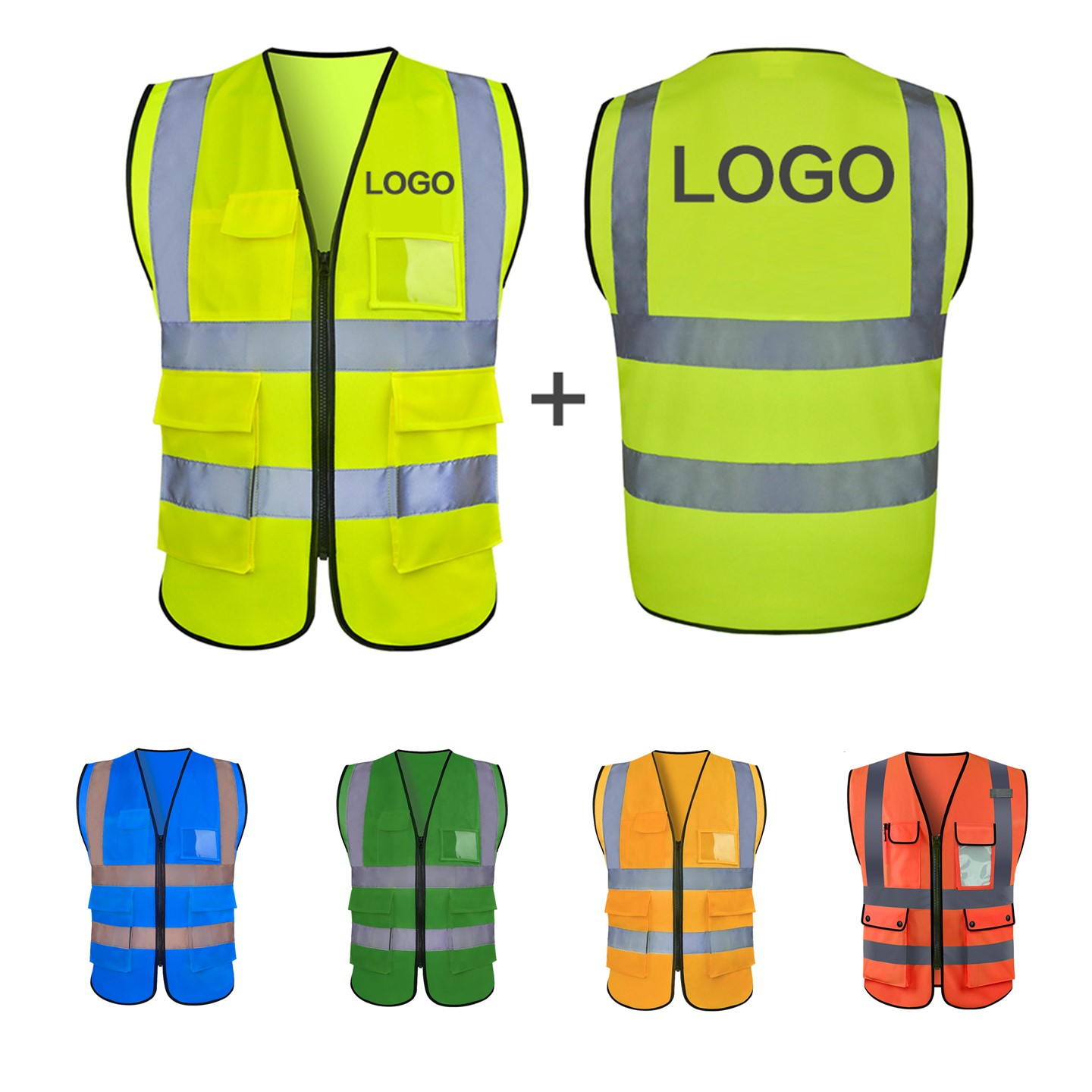 Multi-Pocket Reflective Safety Vest 2