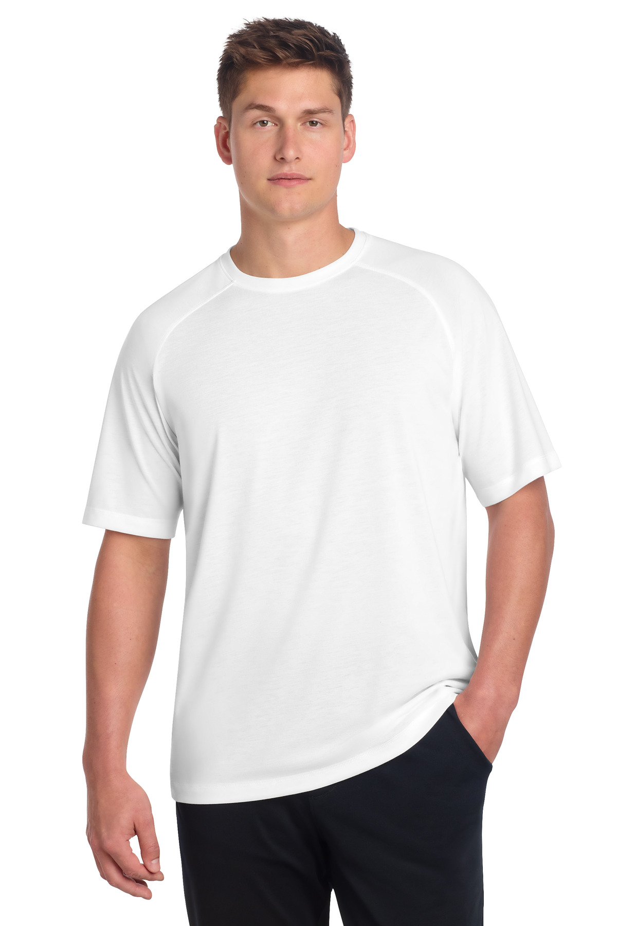 Sport-Tek PosiCharge Tri-Blend Wicking Raglan Tee. ST400 131