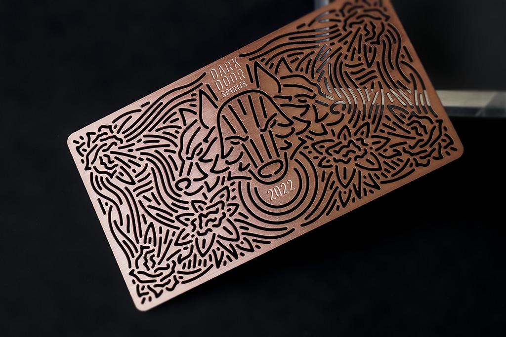 Copper Finish Metal Business Cards 15