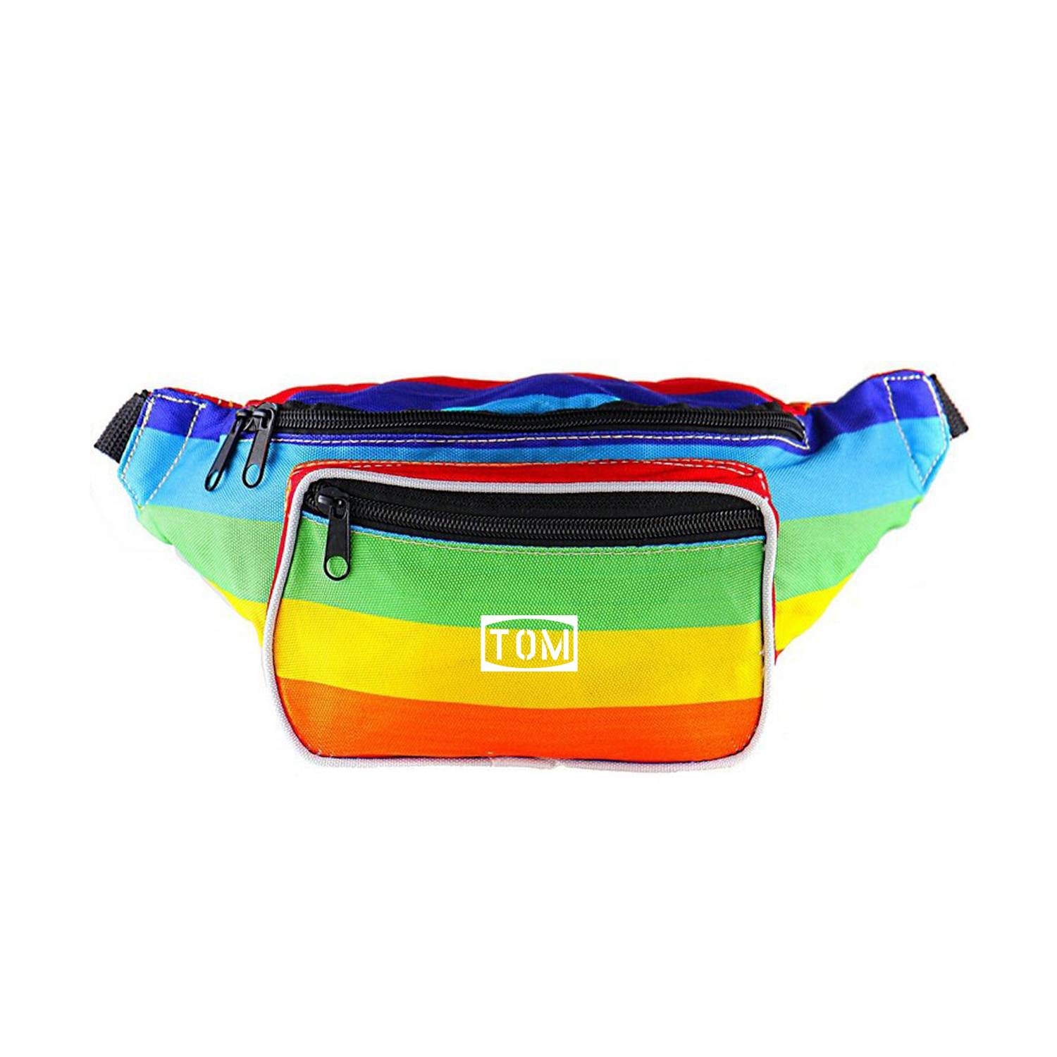 Outdoor Sports Men's Colours Rainbow Waist Fanny Pack 2