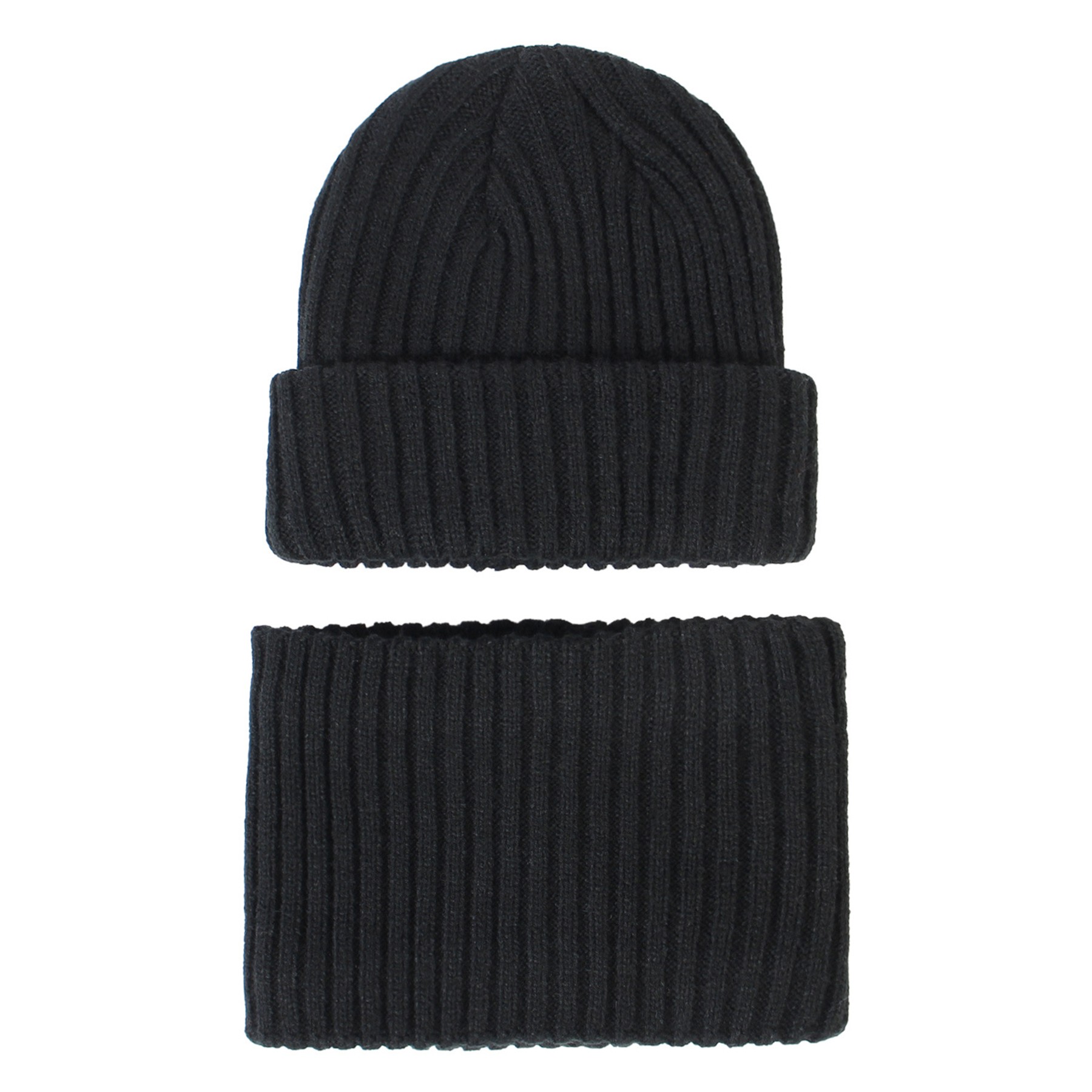 2PCS Kids Knit Beanie Hat and Neck Gaiter Set 3