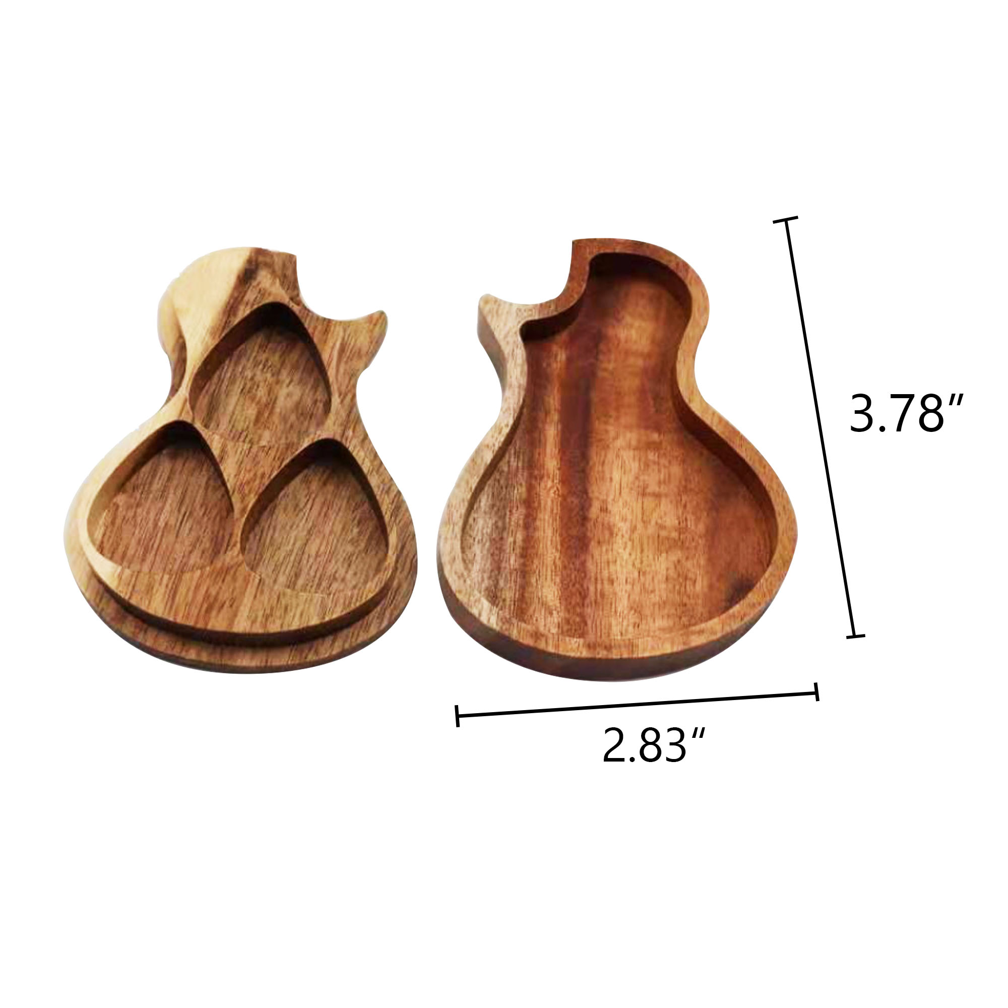 MOQ100 Guitar-Shaped Pick Storage Box 2
