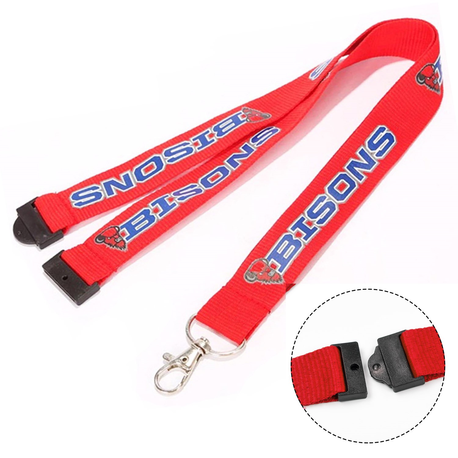 1" Polyester Lanyards with Safety Breakaway 18