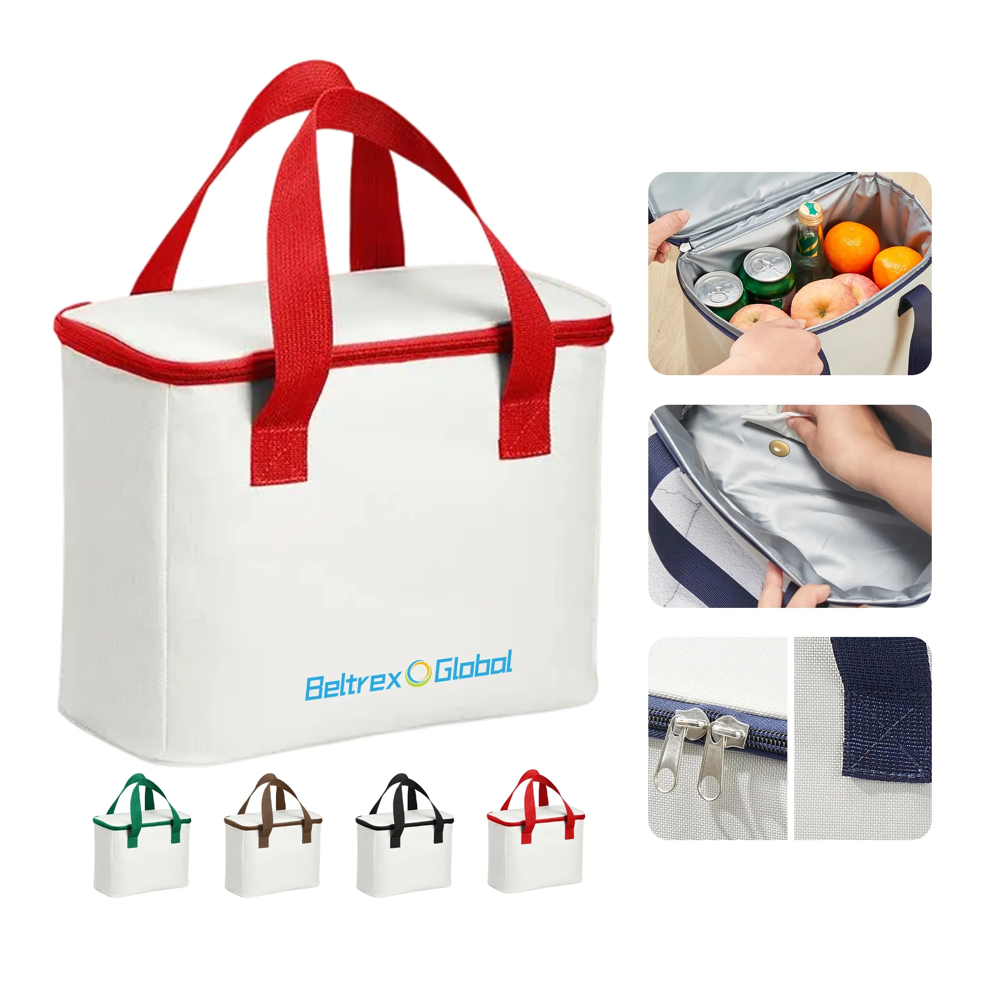 Oxford Insulated Lunch Bag with Dual Handles 4