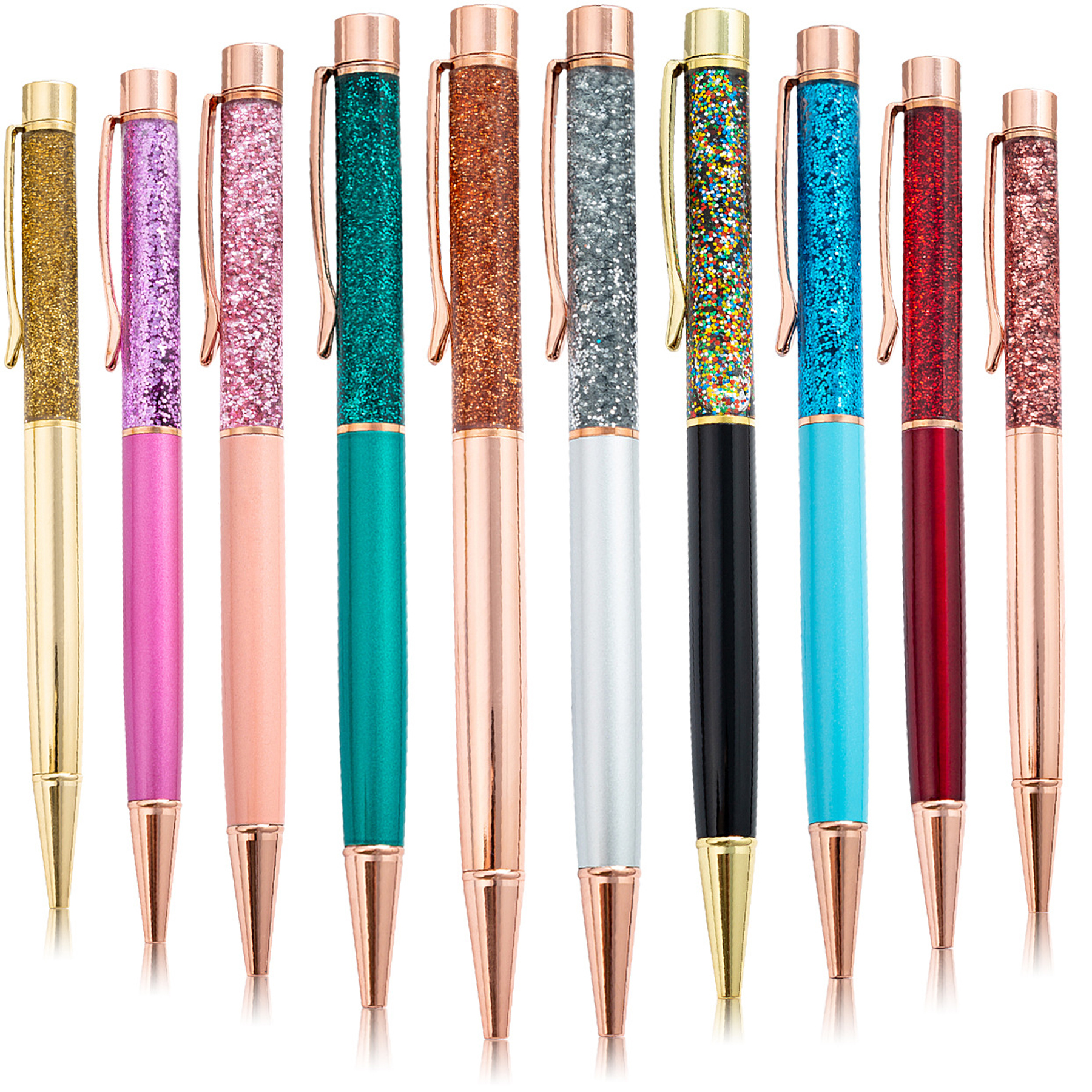 Metal Pen Bling Dynamic Liquid Sand Pen 2