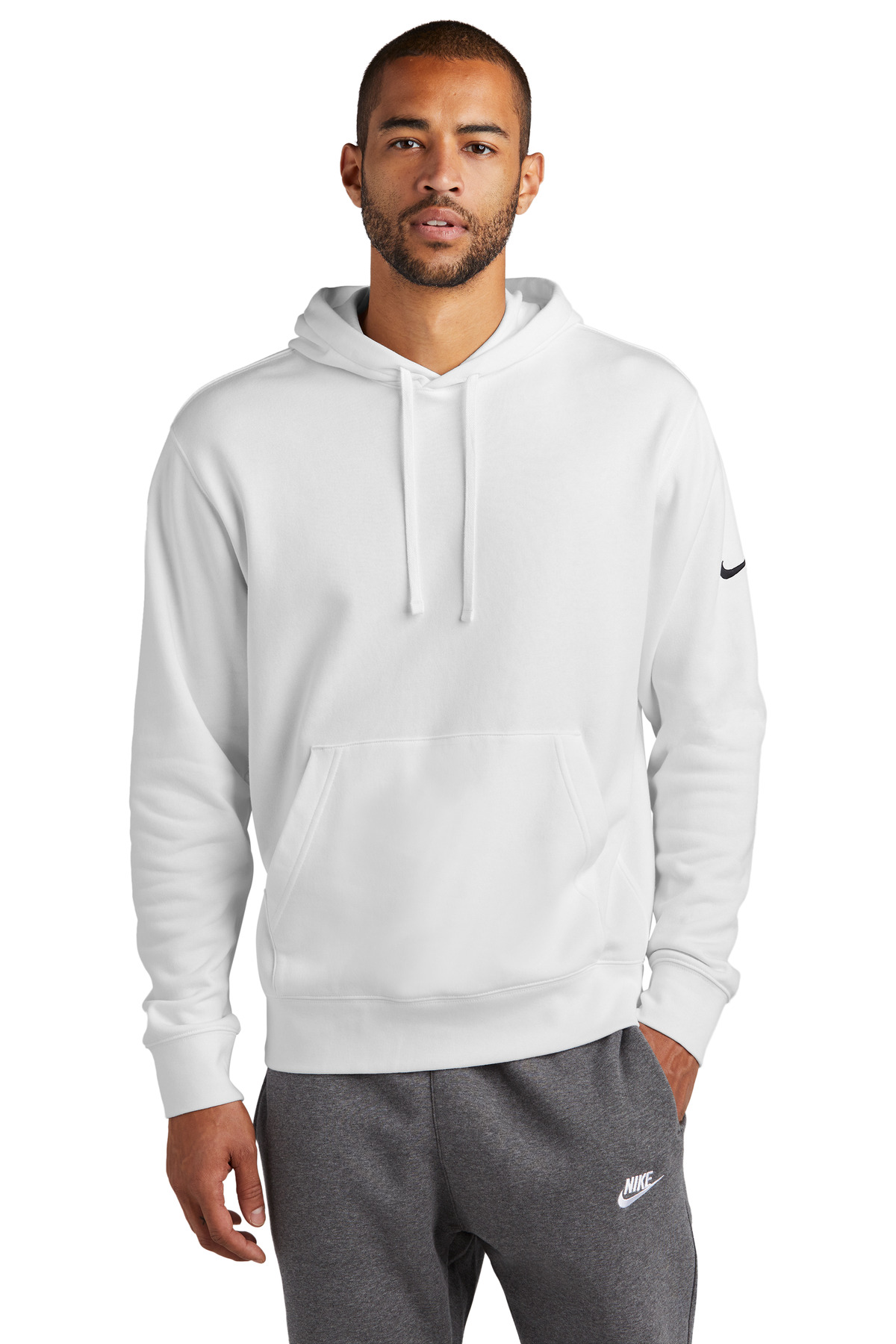 Nike Club Fleece Sleeve Swoosh Pullover Hoodie NKDR1499, custom hoodie or sweatshirt with logo imprint 49