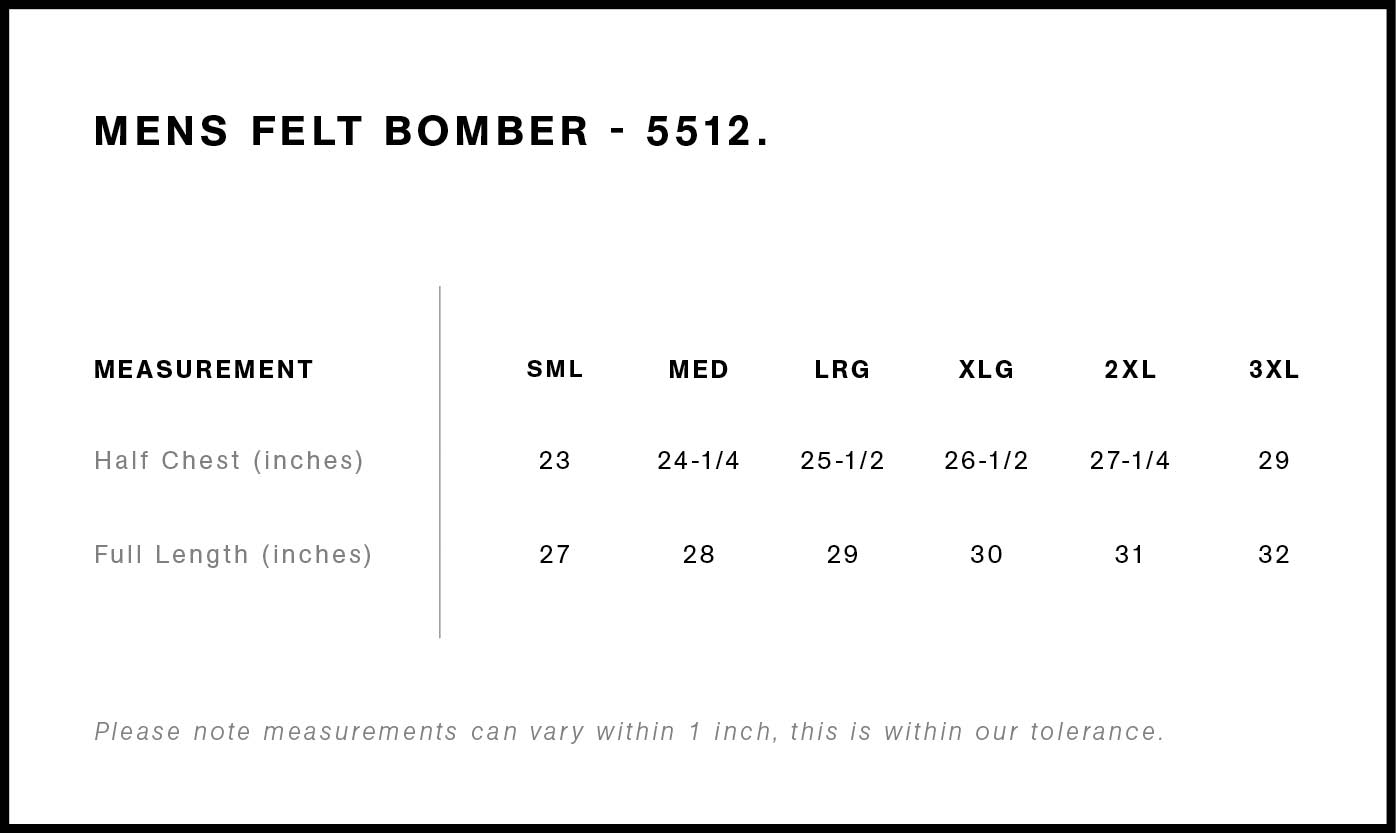 Felt Bomber Jacket | 5512 12