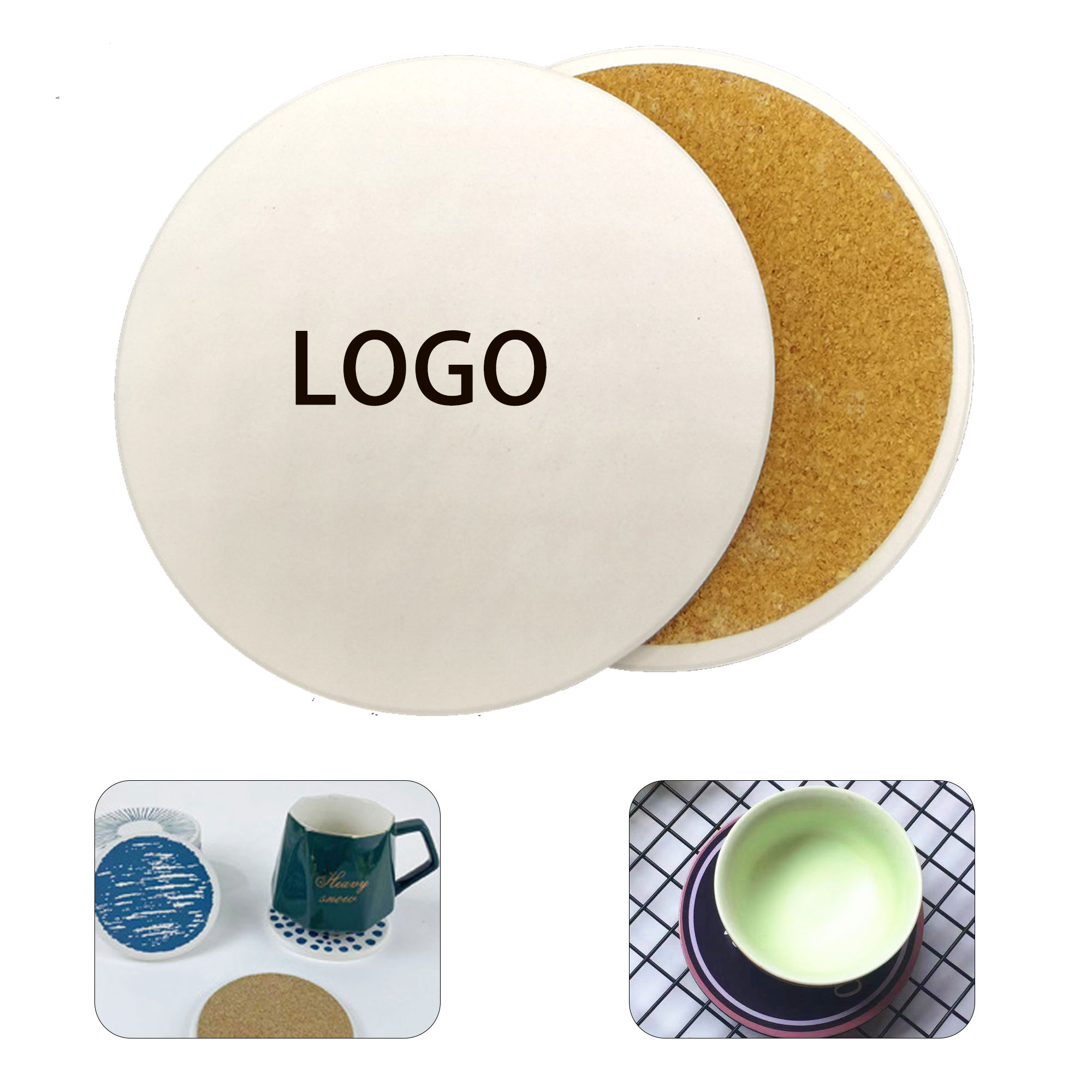 Round Full color Ceramic Coaster 2