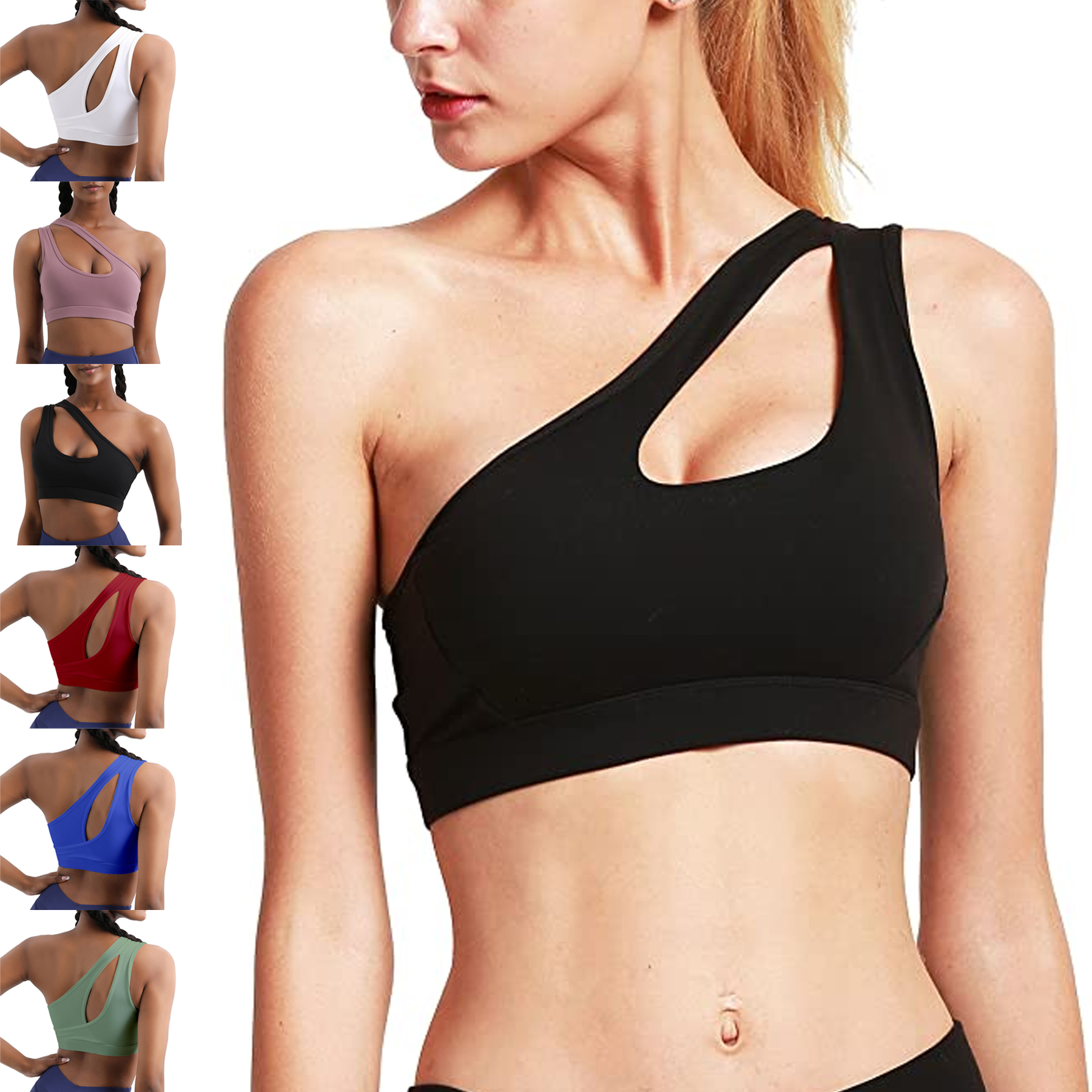 One Shoulder Sports Bra 2