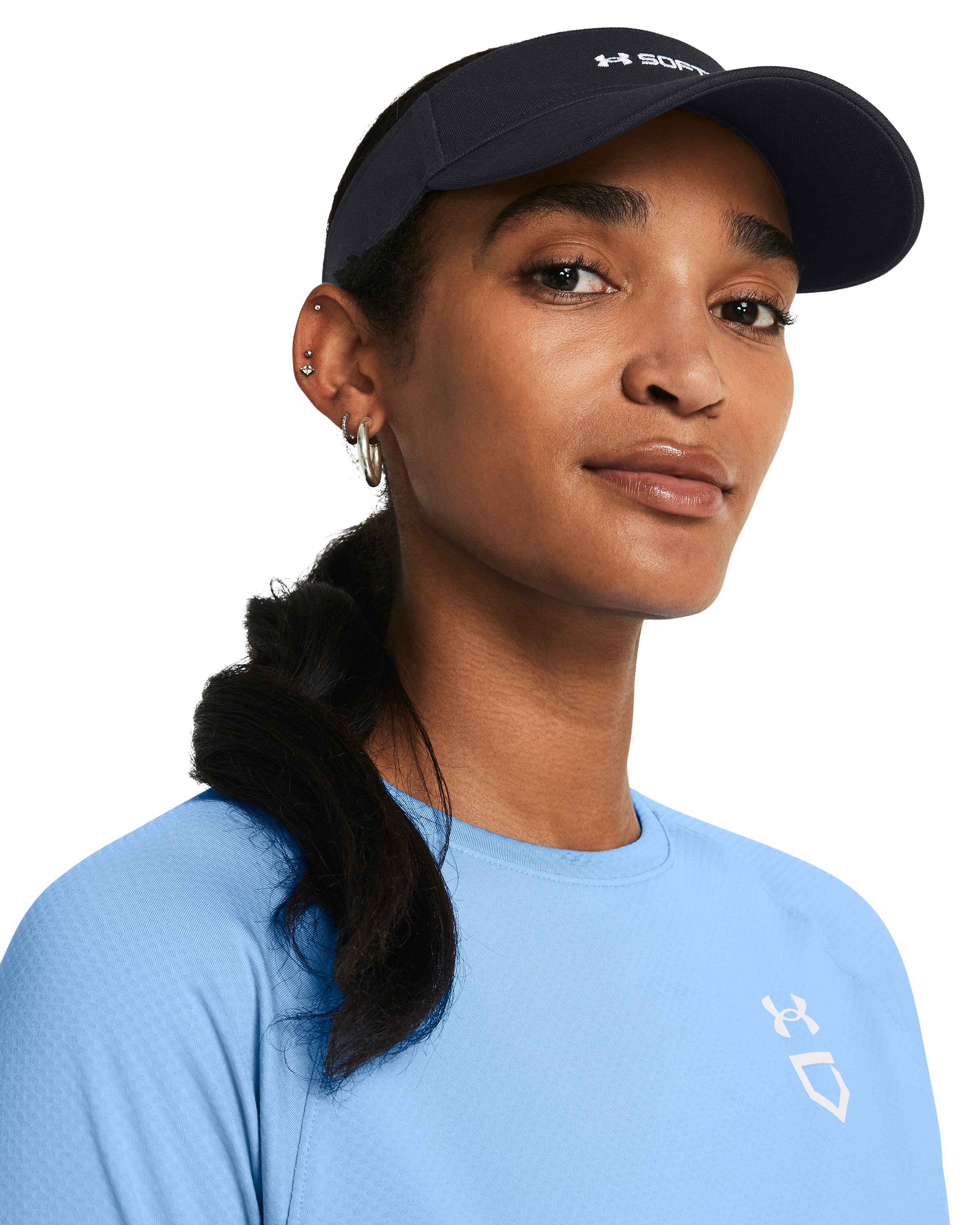 UA Blitzing Women's Softball Visor 4