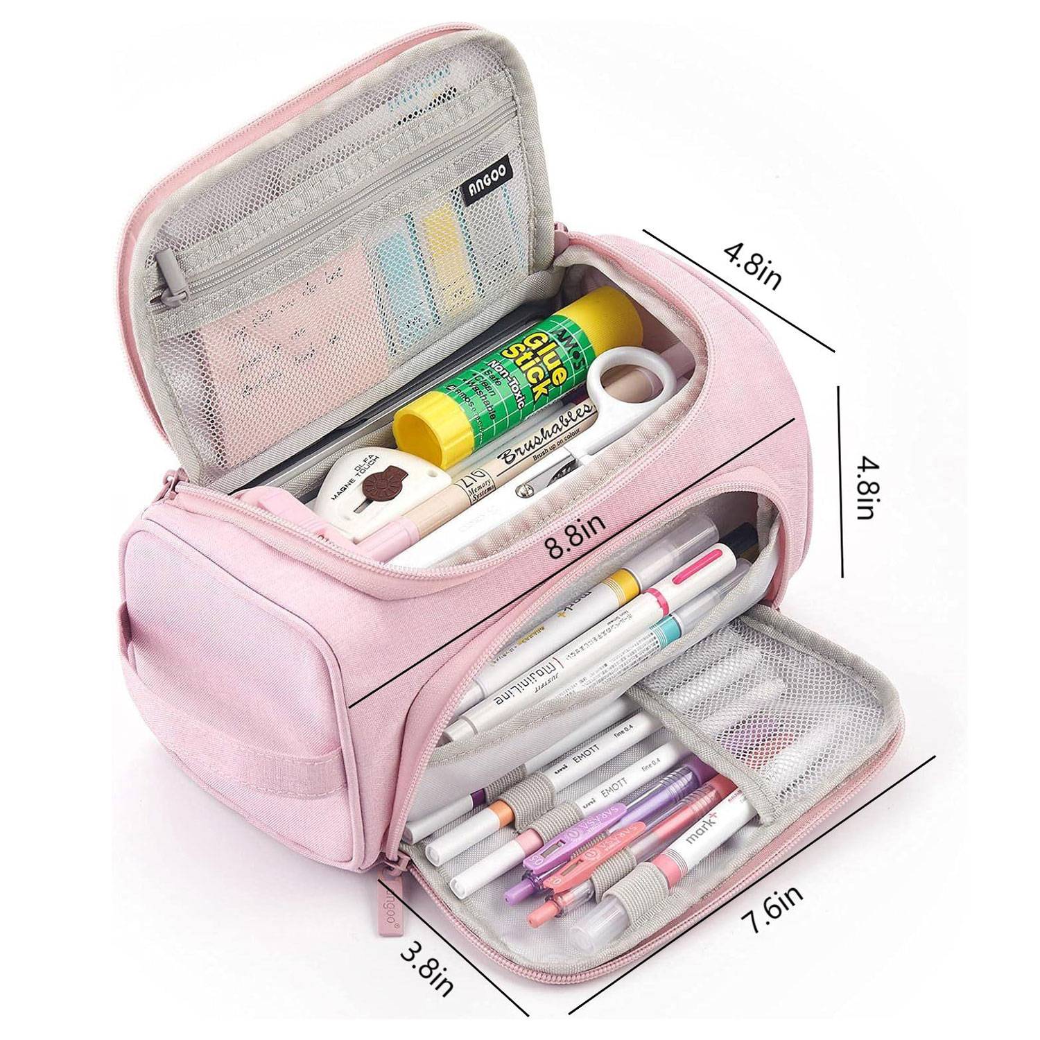 Large Capacity Multi-functional Double-decker Stationery Box 2