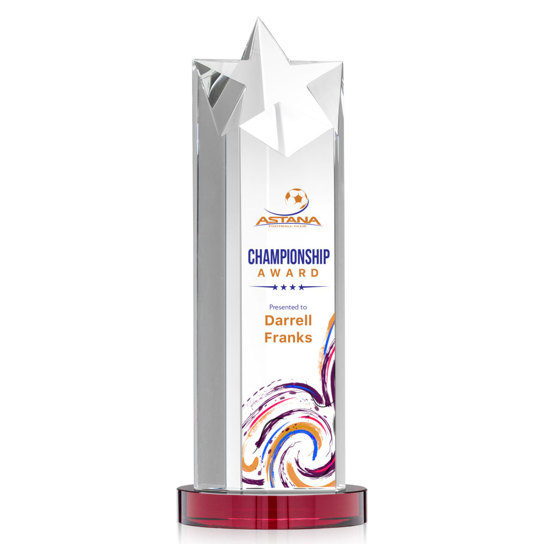Berkeley VividPrint™ Award on Condor Base - Red 10