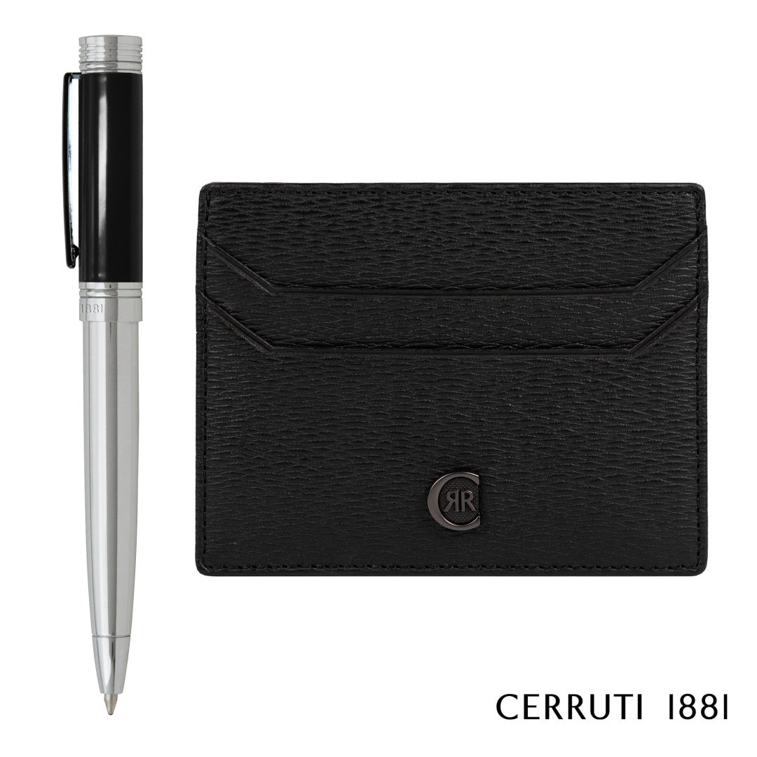 Cerruti 1881® Hamilton Card Holder & Ballpoint Pen Gift Set 1