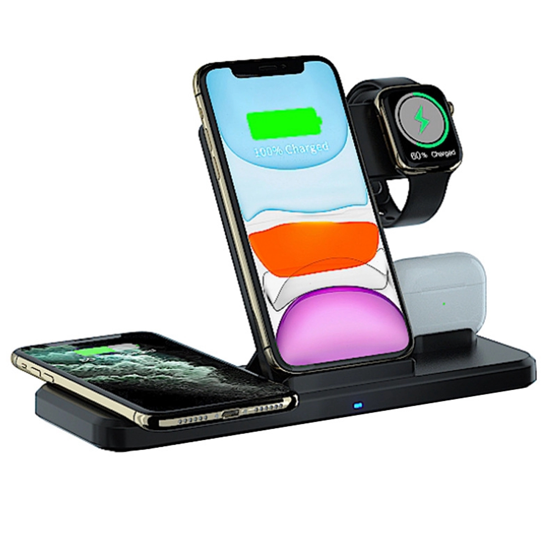 4 in 1 Multifunctional 15W Folding Fast Wireless Charger 2