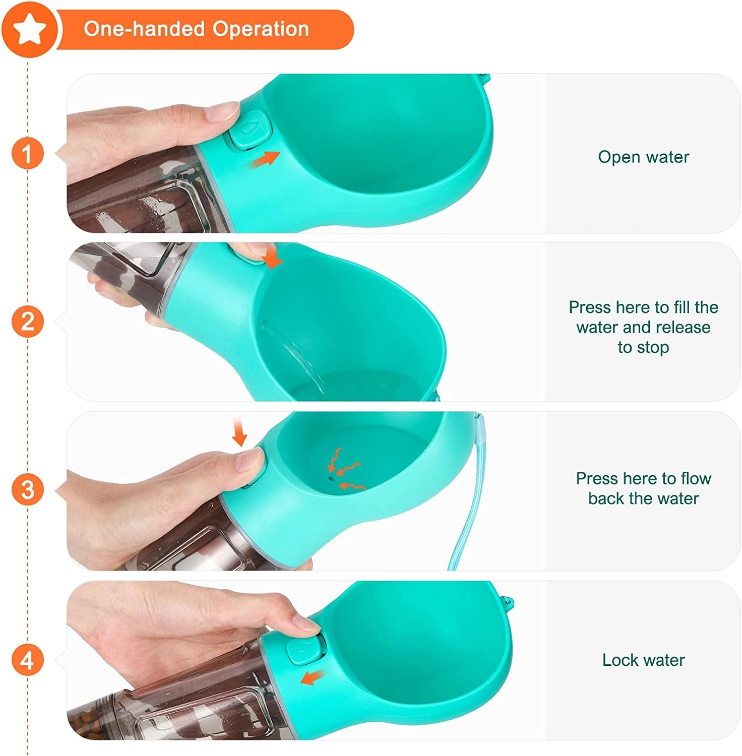 4 In 1 Dog Water Bottle 5