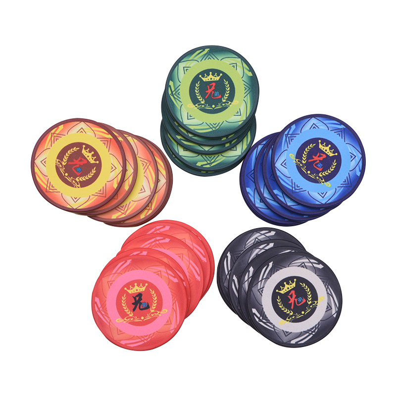Custom Porcelain Poker Chip With Full Color Imprint 6