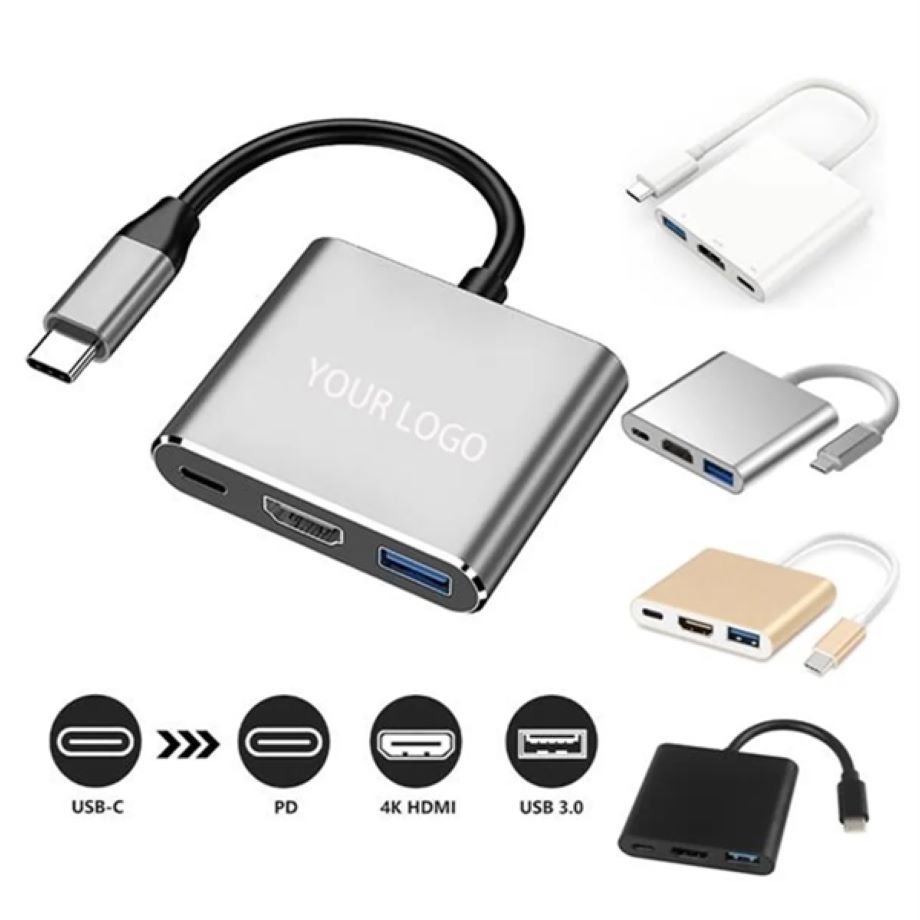 3 In 1 Laptop Docking Station Type-C Adapter 3