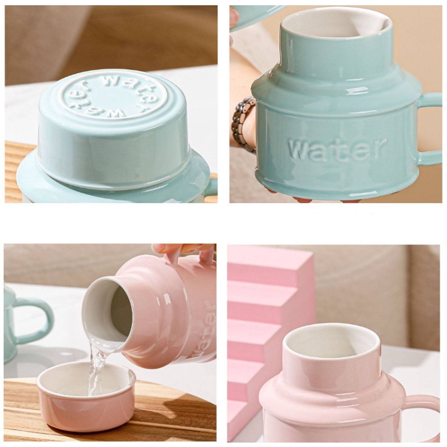 15oz Durable Ceramic Mug w/ Handle and Large Capacity 4
