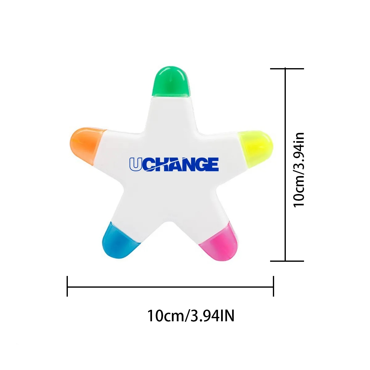 Five Color Hub Highlighter Set With Neon Tips 4