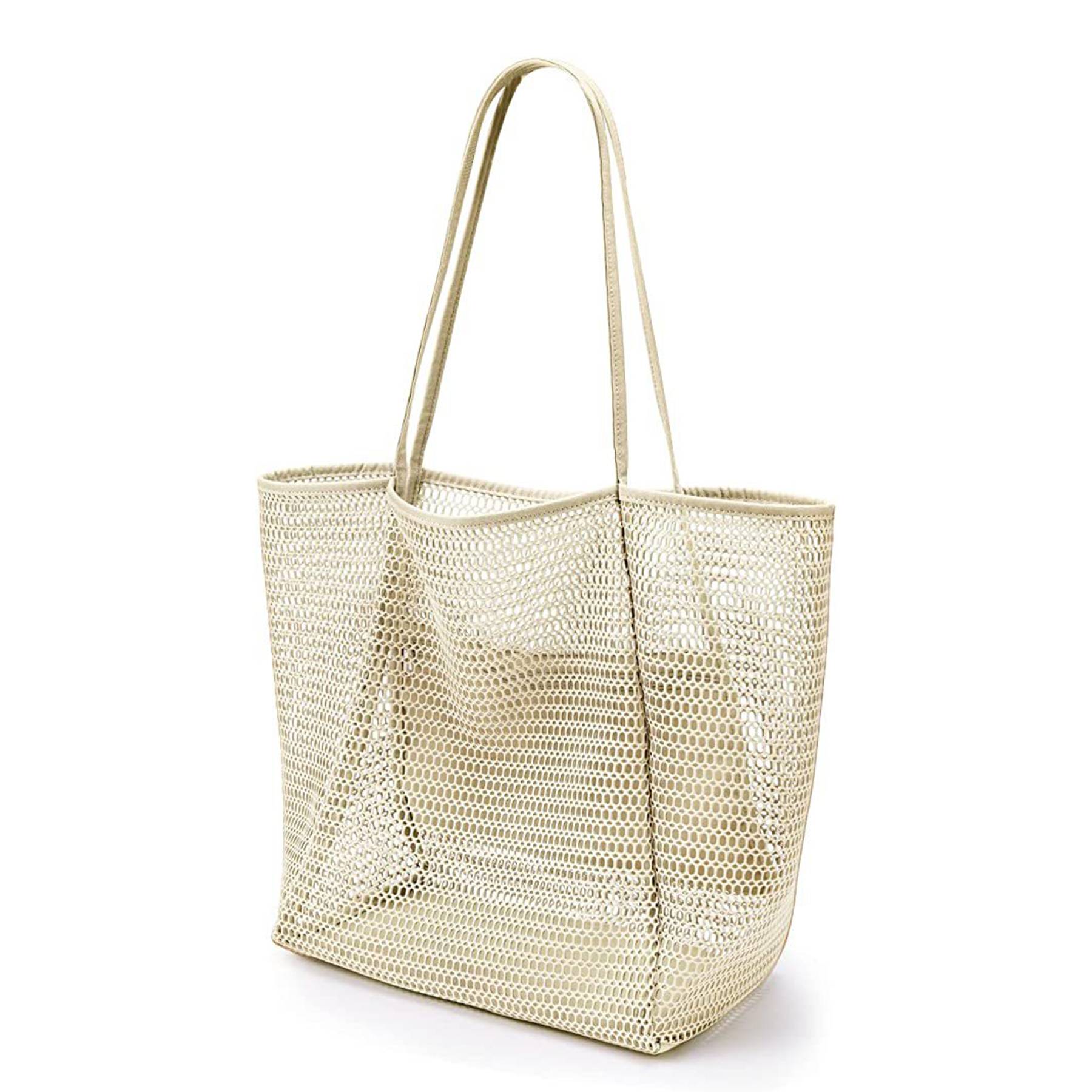 Polyester Casual Beach Mesh Tote Bag 12