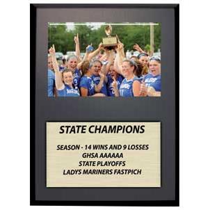 Plaque: 9x12" Black Matte Finish, 7x5" Photo cover 2