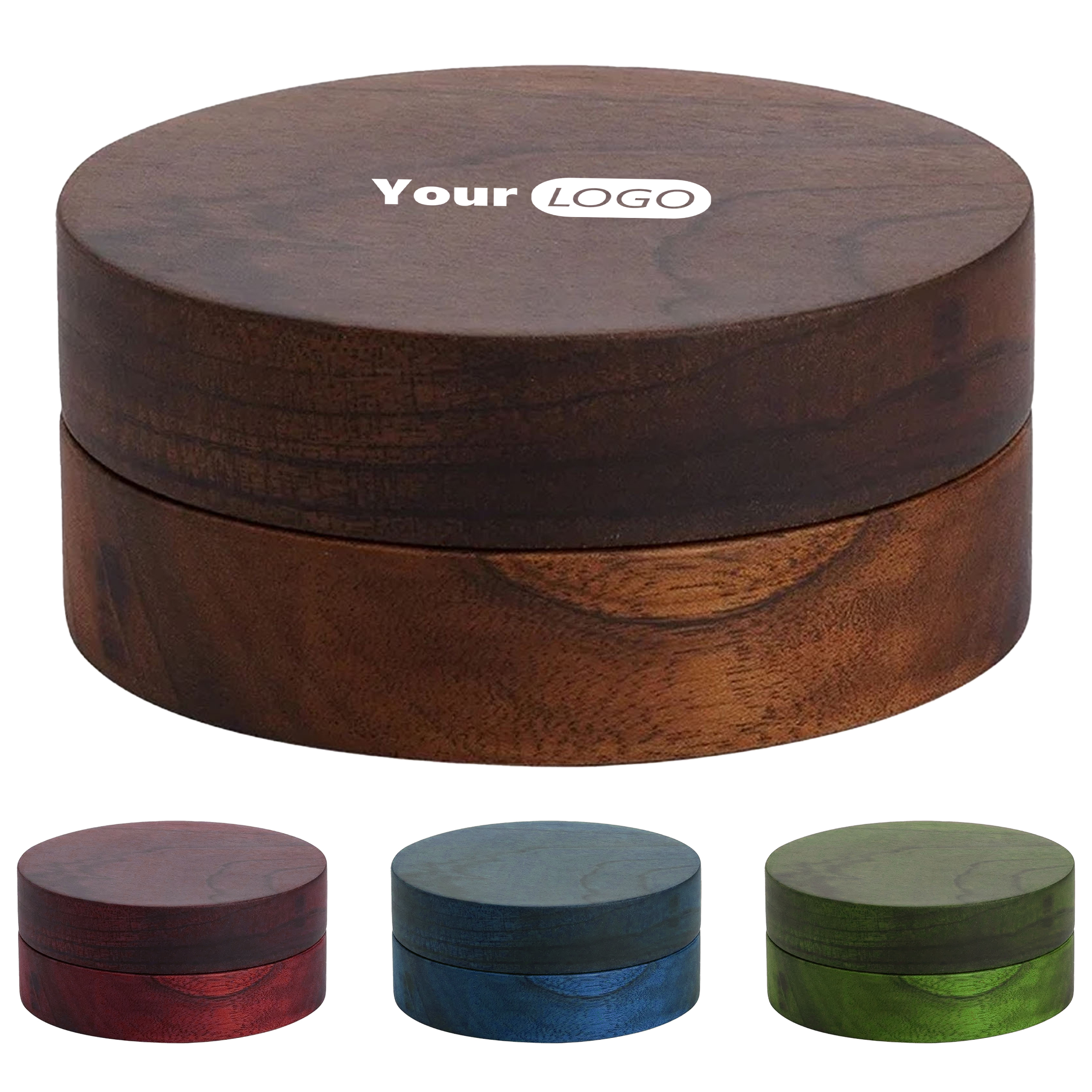 Walnut Creative Ashtray With Cover ?C Ideal For Modern Homes 2