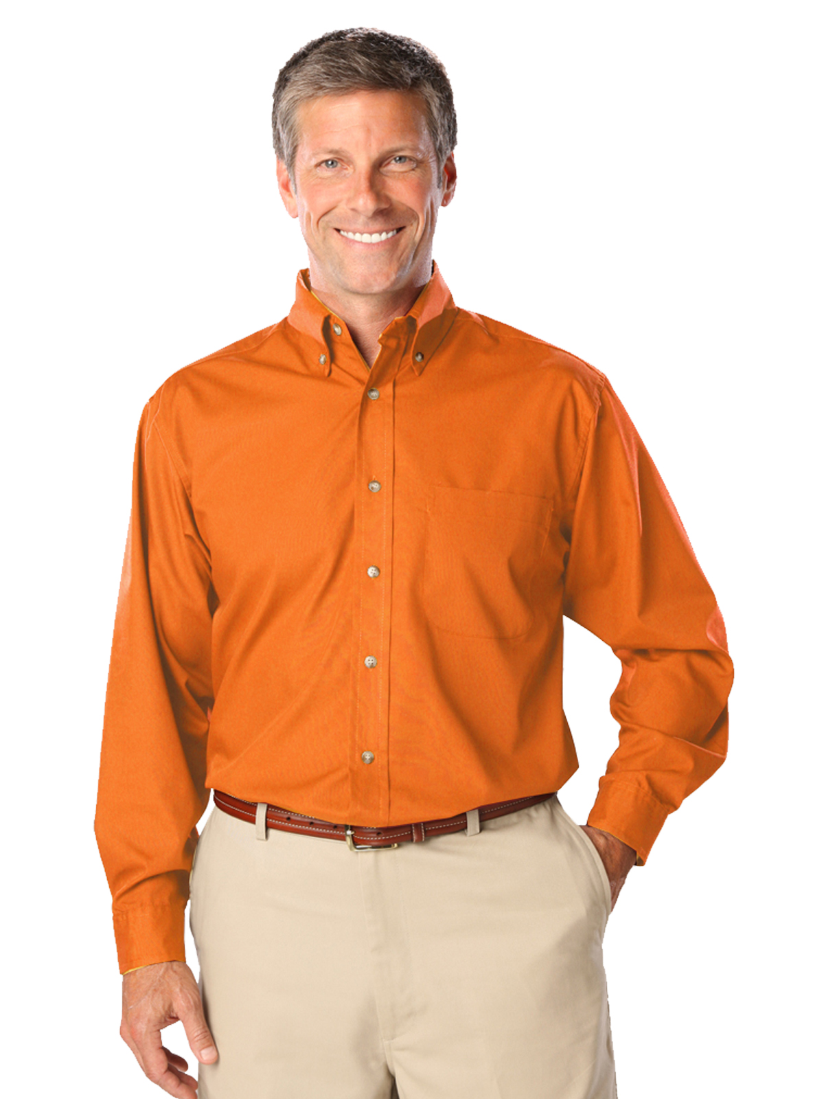 Blue Generation - Men's 1-Pocket Superblend Poplin Shirt 35