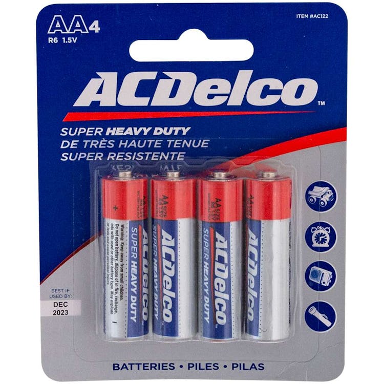 ACDelco AA Heavy Duty Batteries - 4 Pack 2