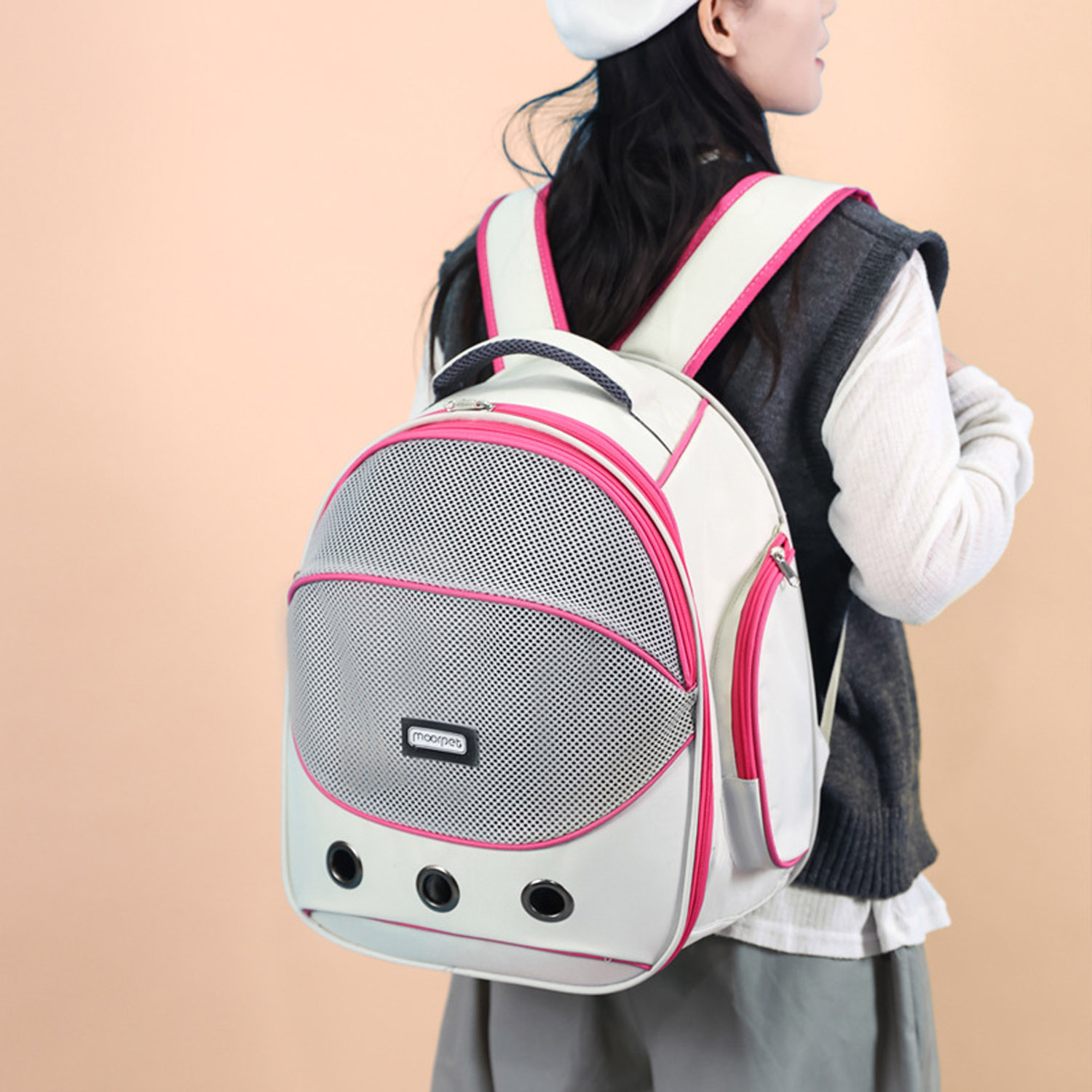 Breathable Oxford Pet Carrier Backpack 6