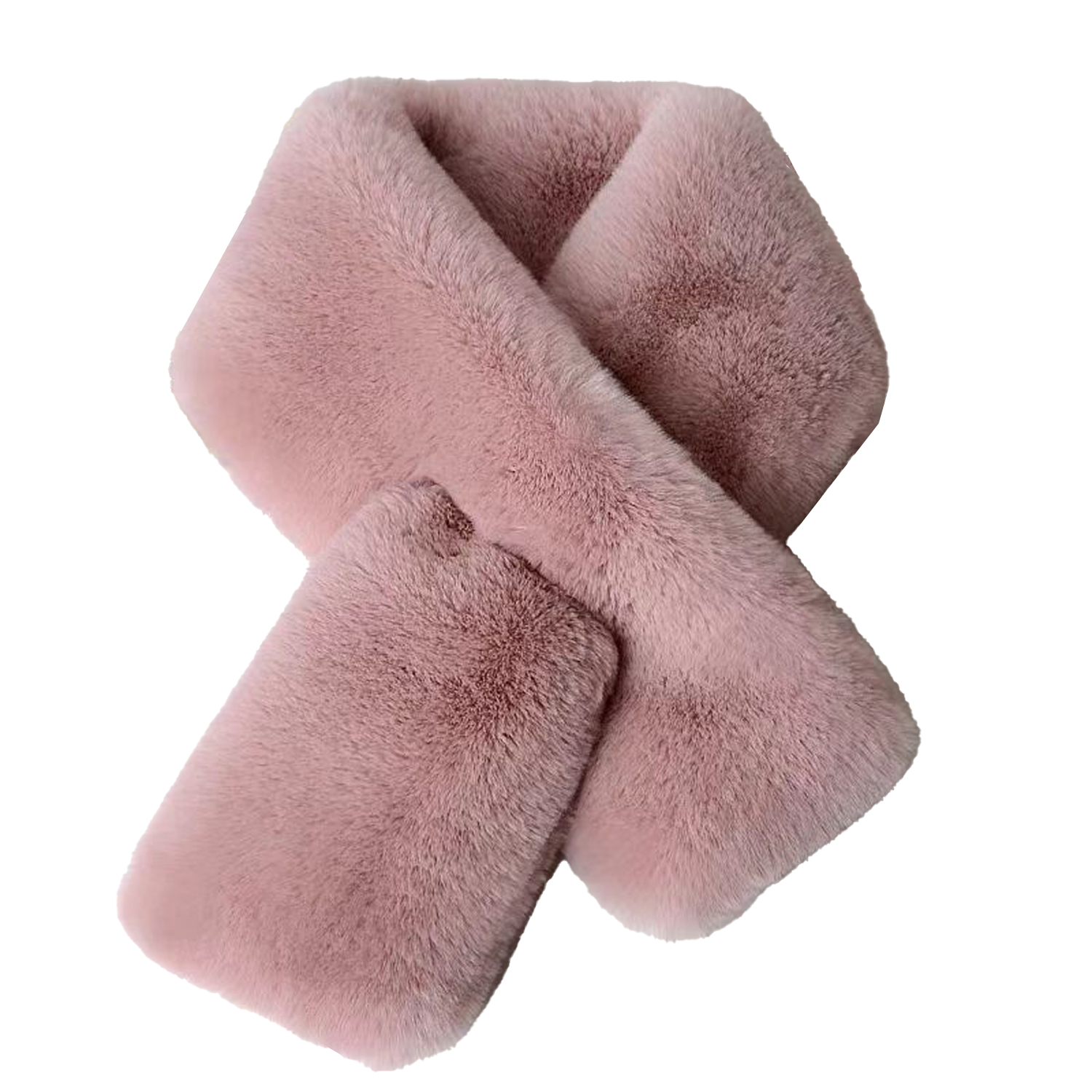 Cotton-Polyester Winter Warm Plush Scarf 13