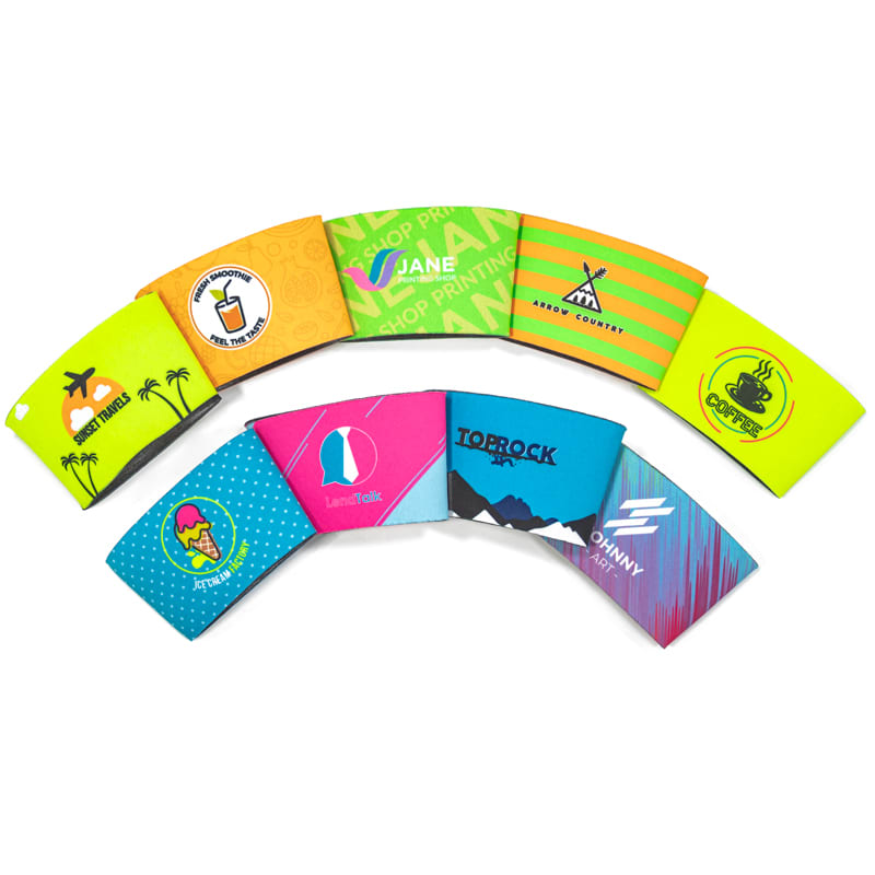 Fluorescent Neon Foam Collapsible Coffee Wraps 18