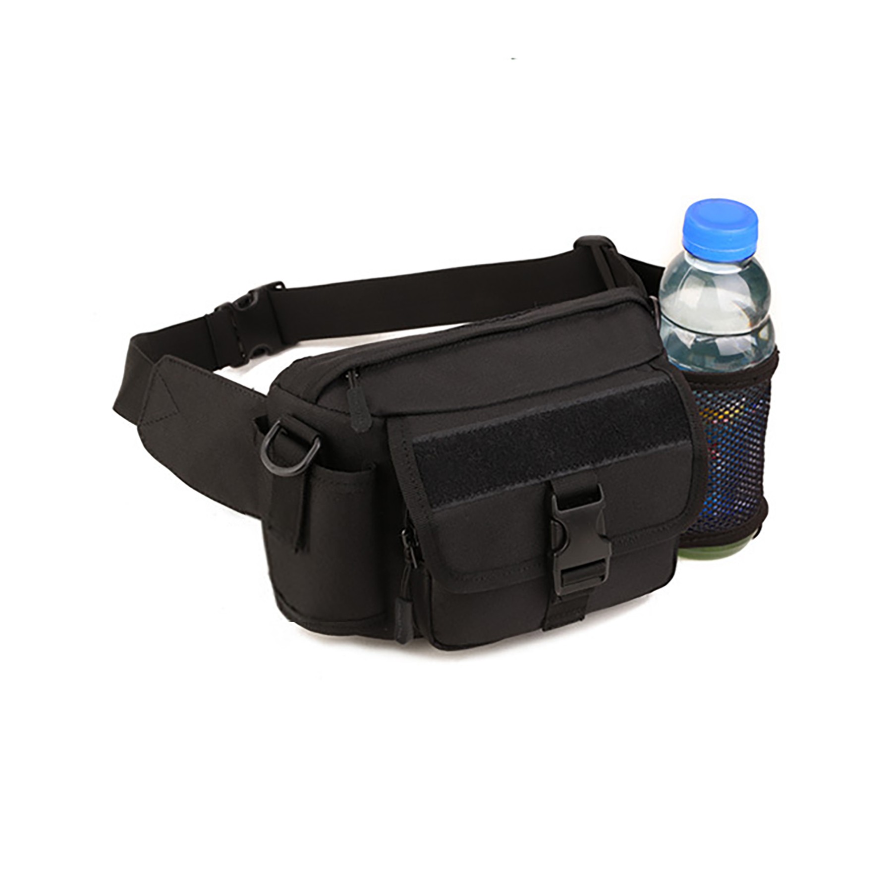Outdoor Tactical Fanny Pack With Mesh Water Bottle Holder 5