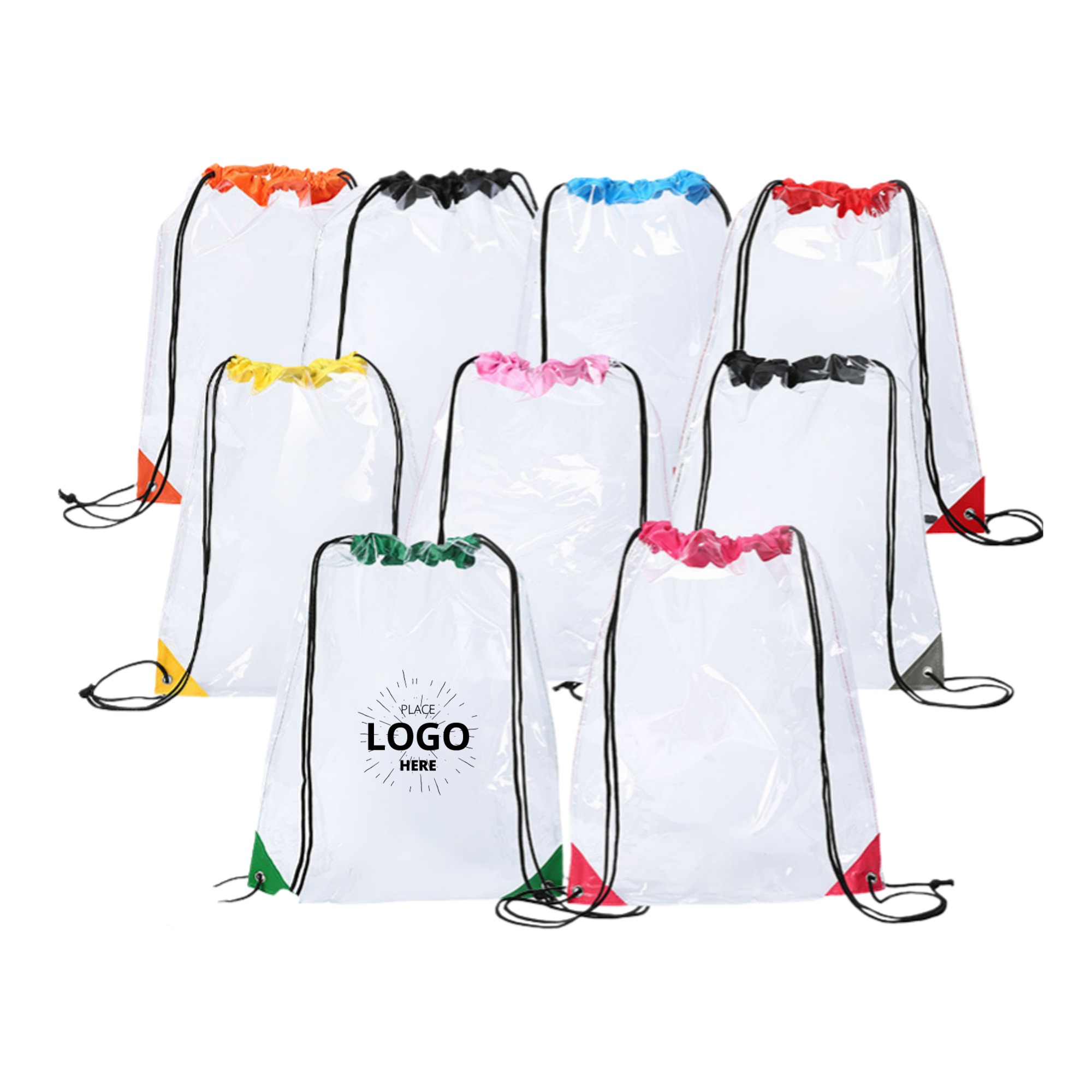 Waterproof PVC Clear Drawstring Storage Backpack 5
