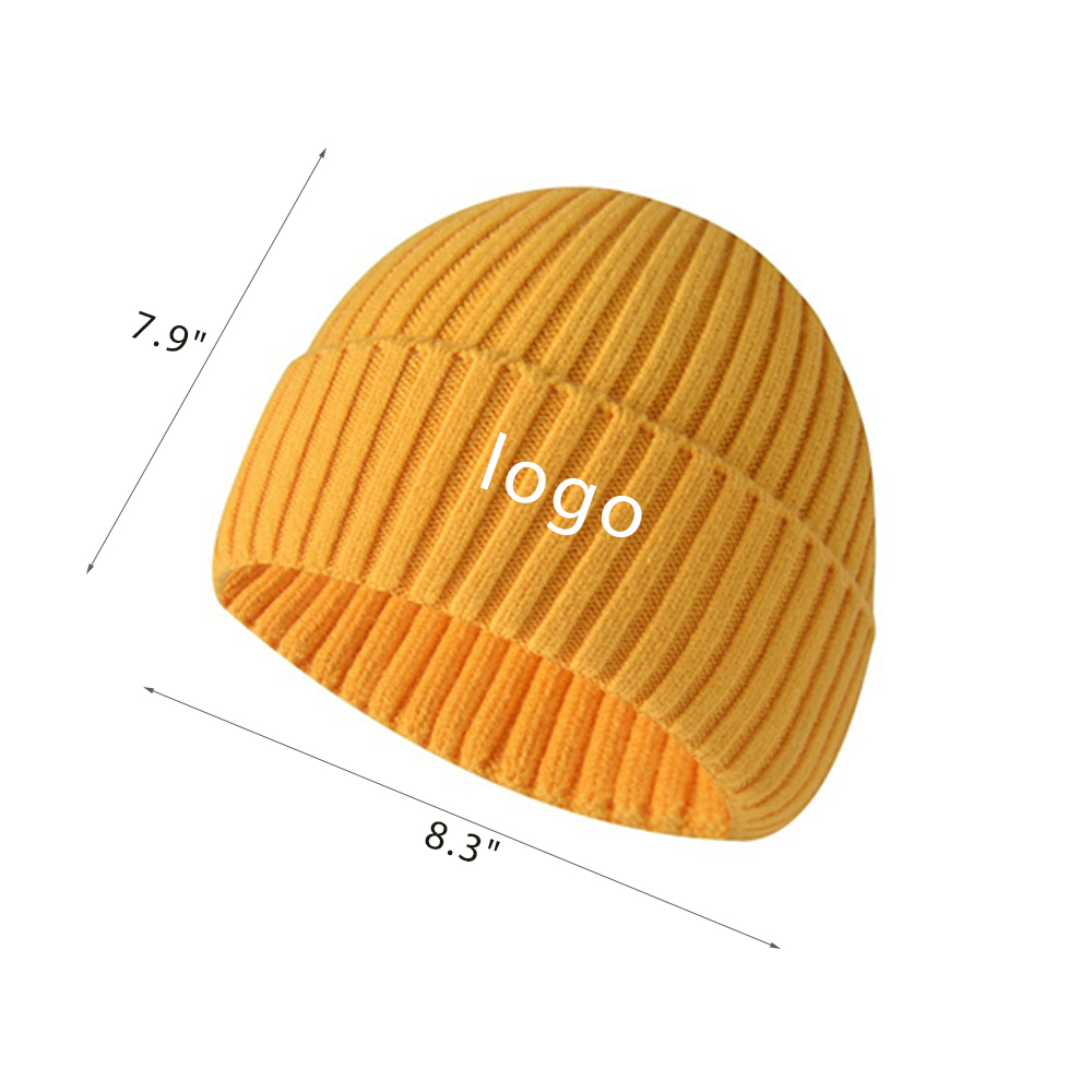 Thickened custom-made solid-color woolen hats for autumn and winter 2