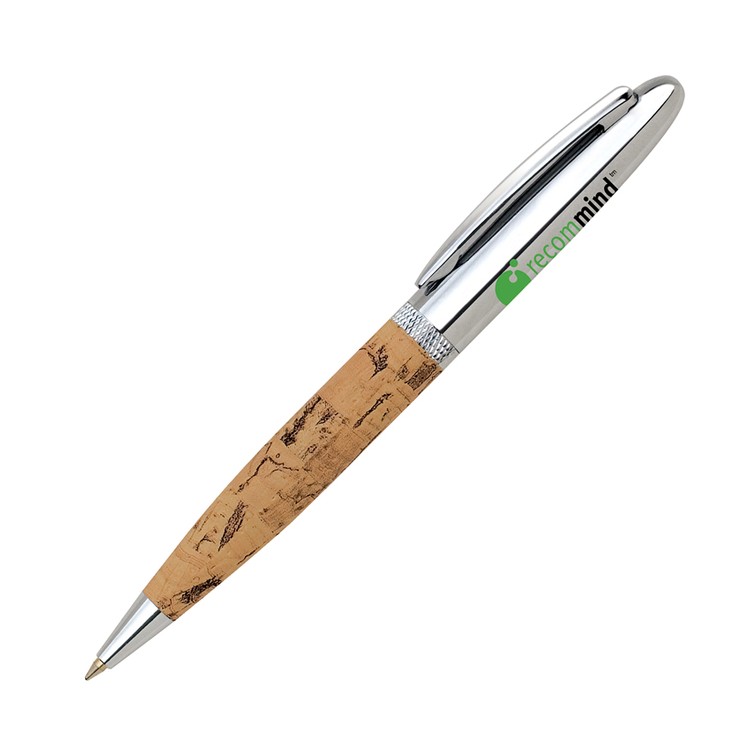 Cork Twist Brass Ballpoint Pen 2