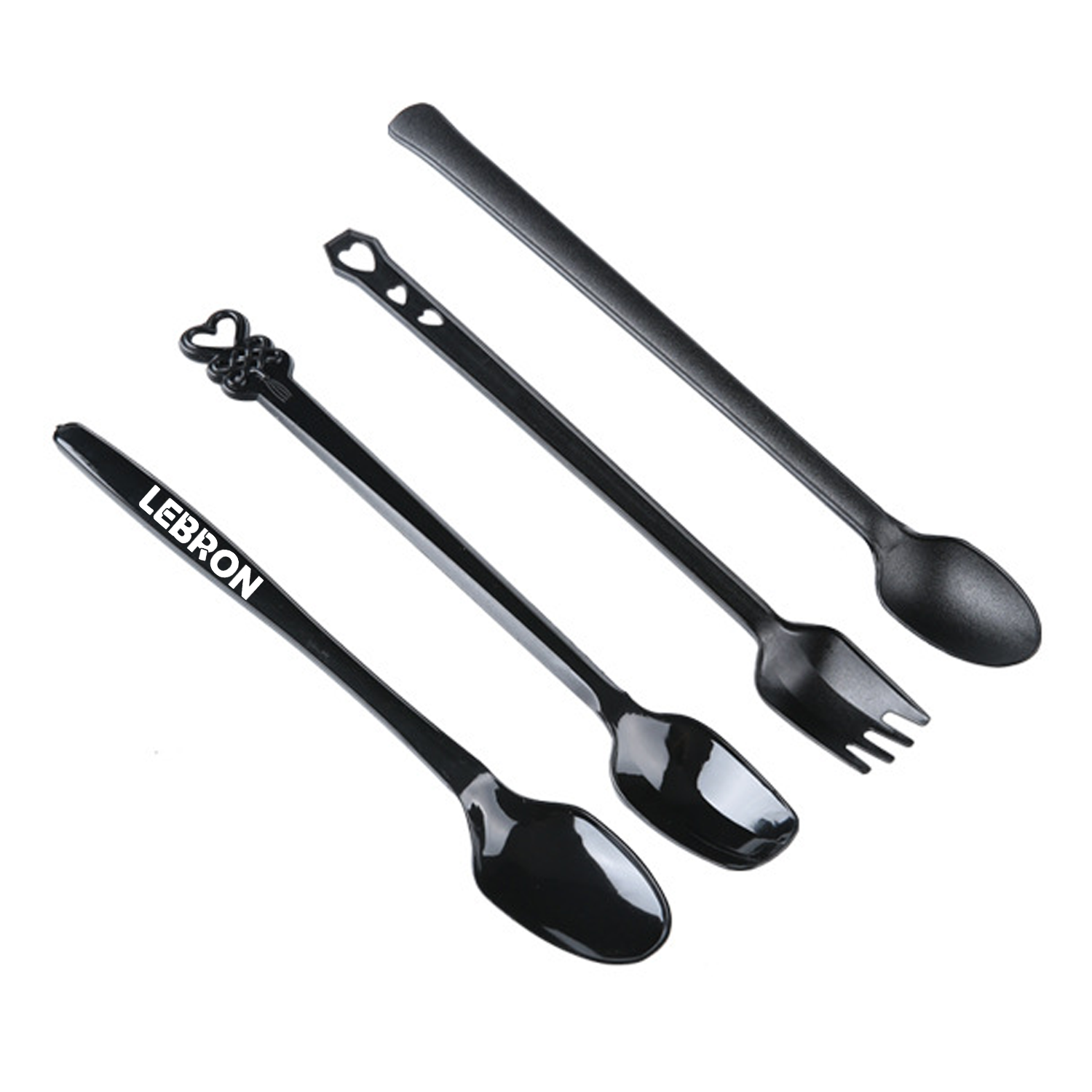 500PCS Disposable Long Handled Spoon 4