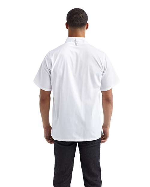 Unisex Zip-Close Short Sleeve Chef's Coat - RP906 4